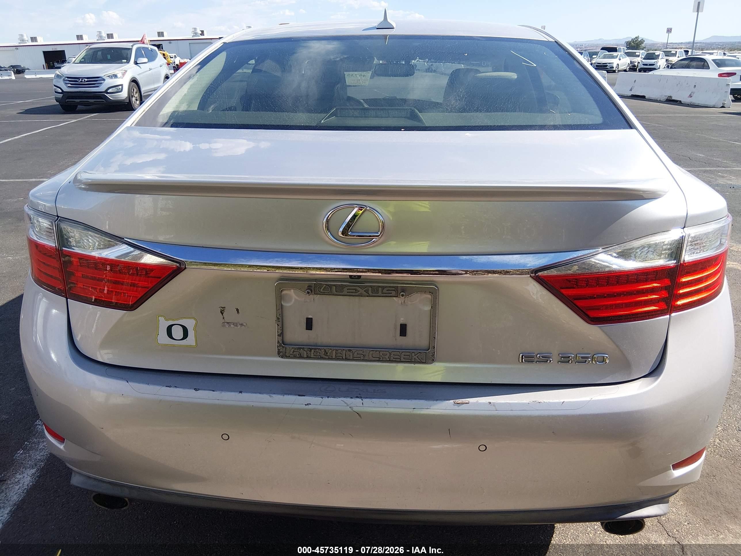 2013 Lexus Es 350   Silver vin: JTHBK1GG8D2080359