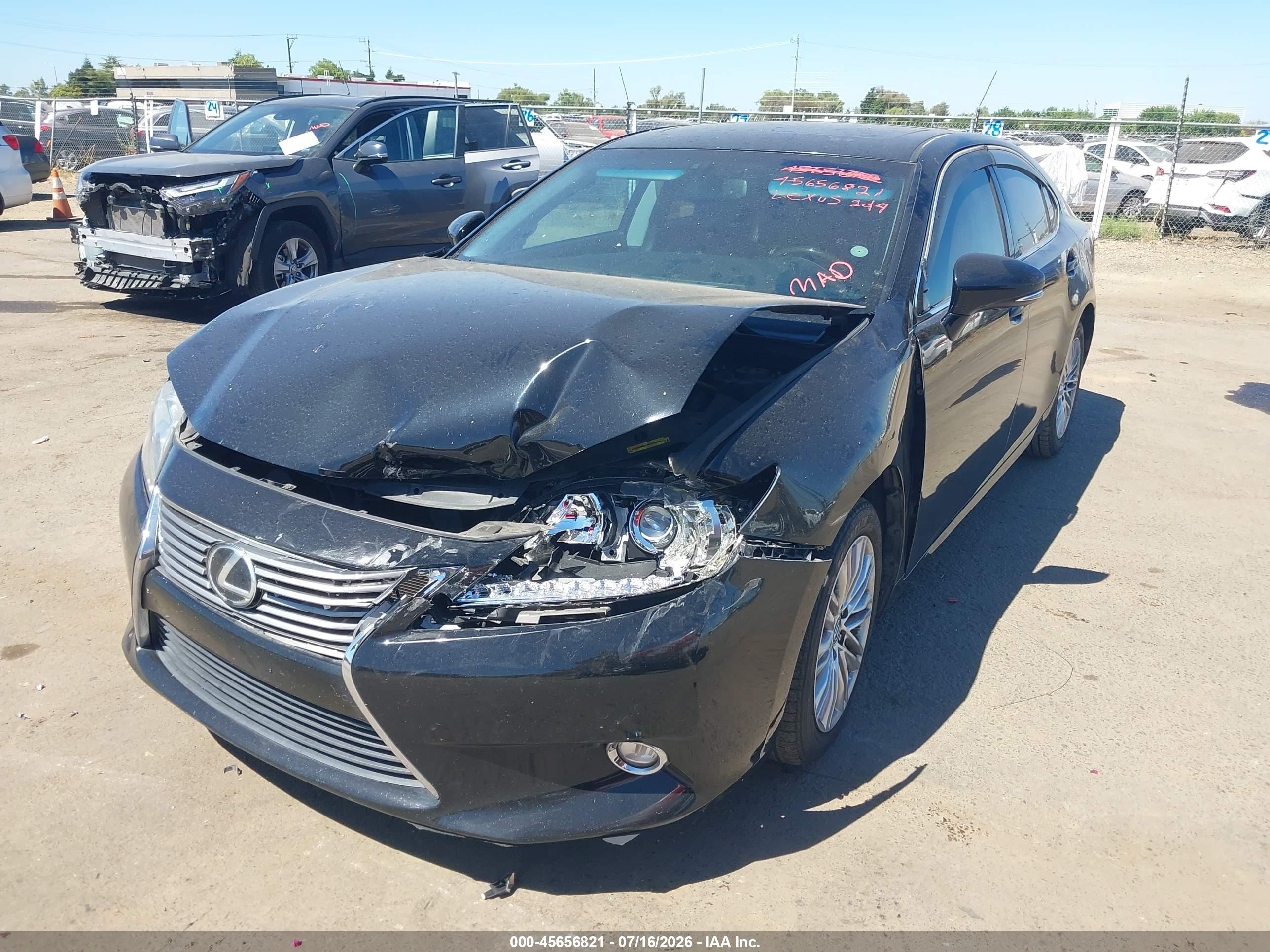 2014 Lexus Es 350   Black vin: JTHBK1GG8E2090066