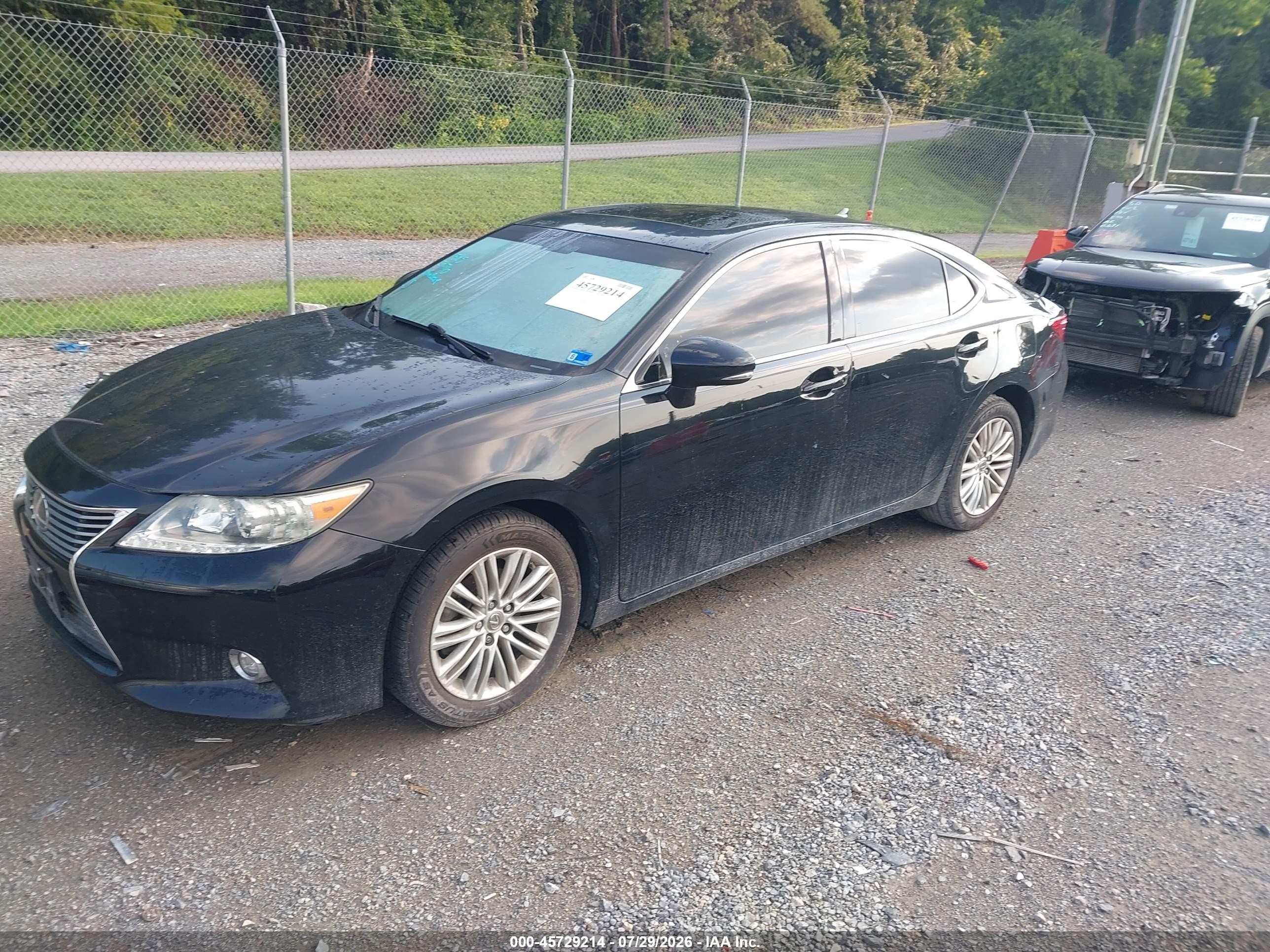 2014 Lexus Es 350 Черный vin: JTHBK1GG8E2145177