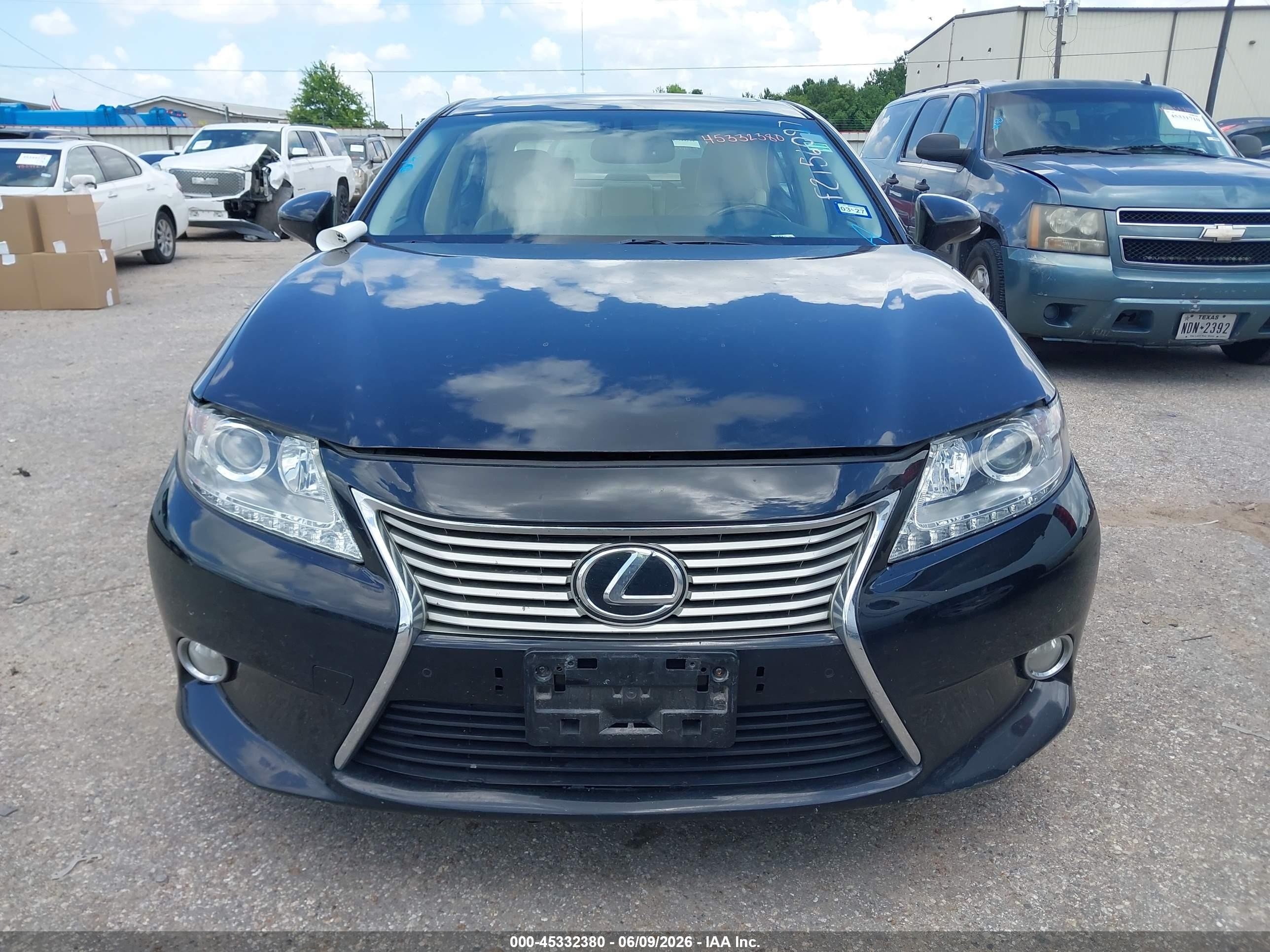 2015 Lexus Es 350   Black vin: JTHBK1GG8F2156097