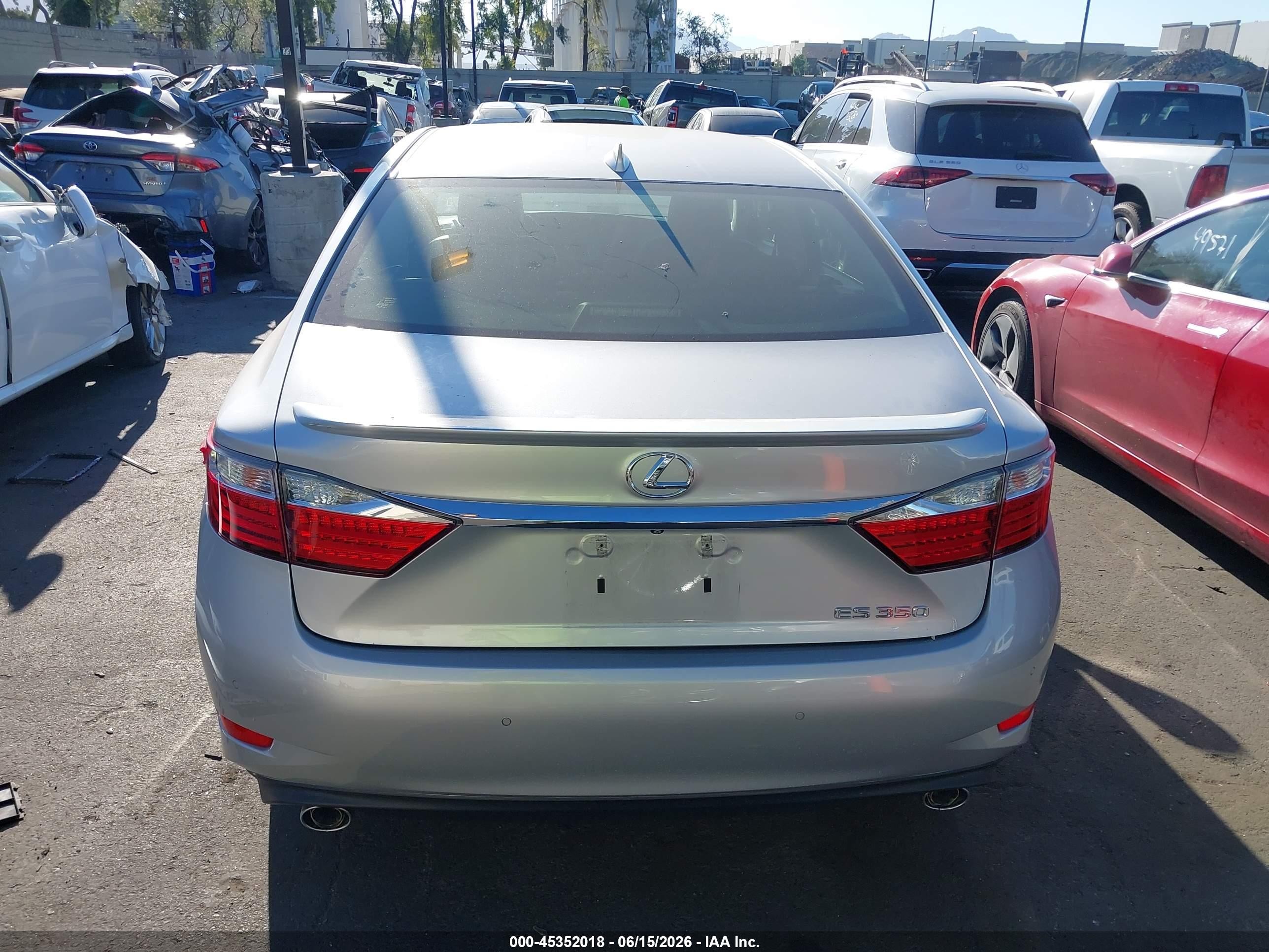 2015 Lexus Es 350   Silver vin: JTHBK1GG8F2169870
