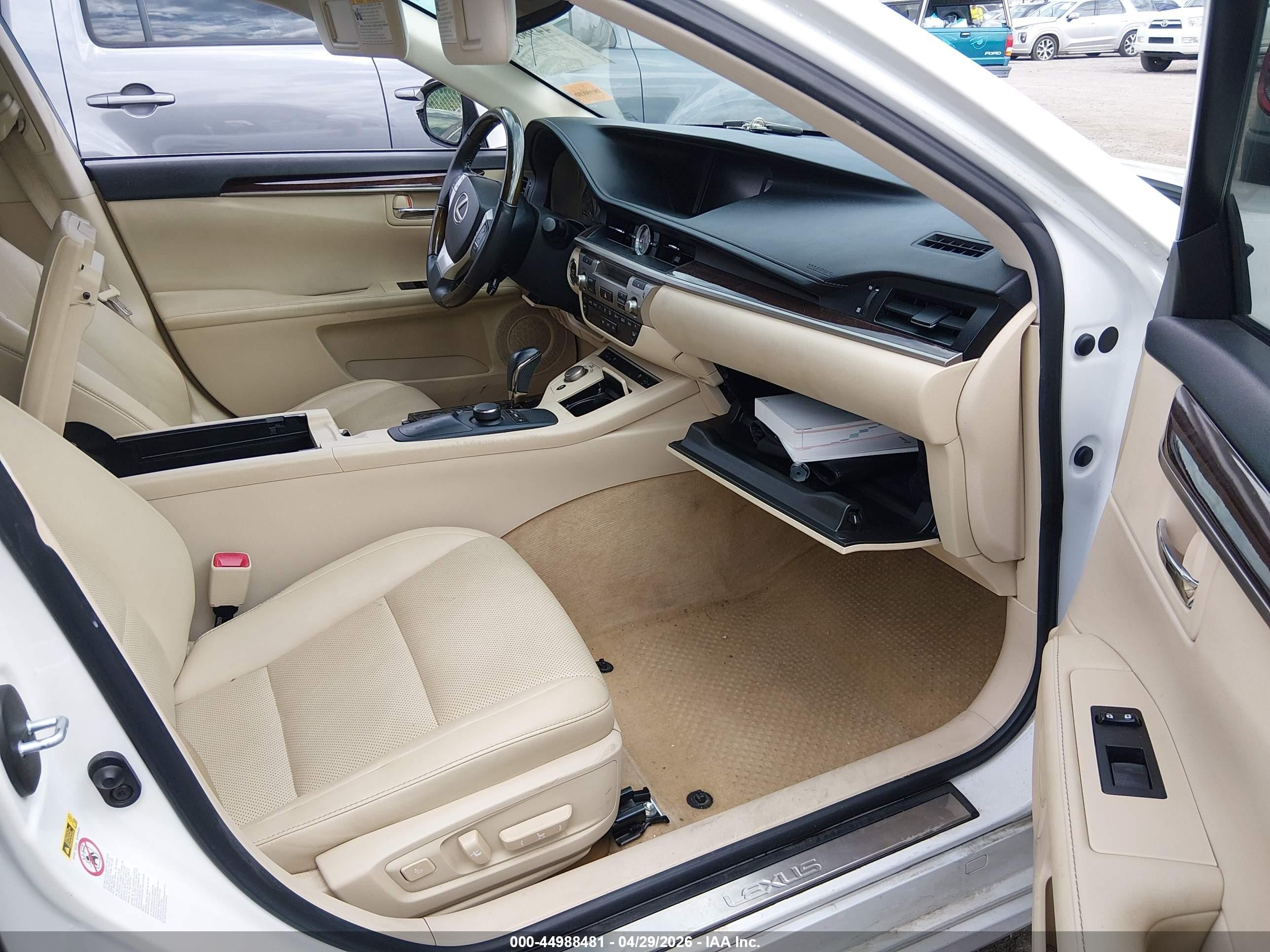 2015 Lexus Es 350 White vin: JTHBK1GG8F2172753