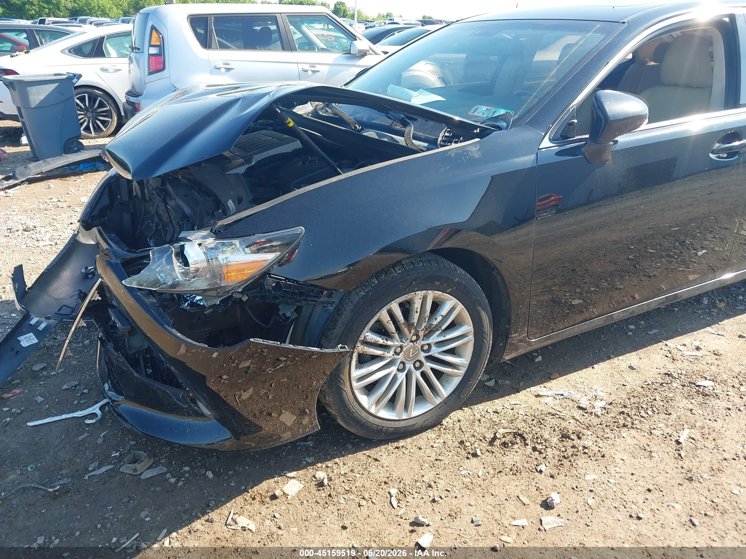 2015 Lexus Es 350   Black vin: JTHBK1GG8F2205783