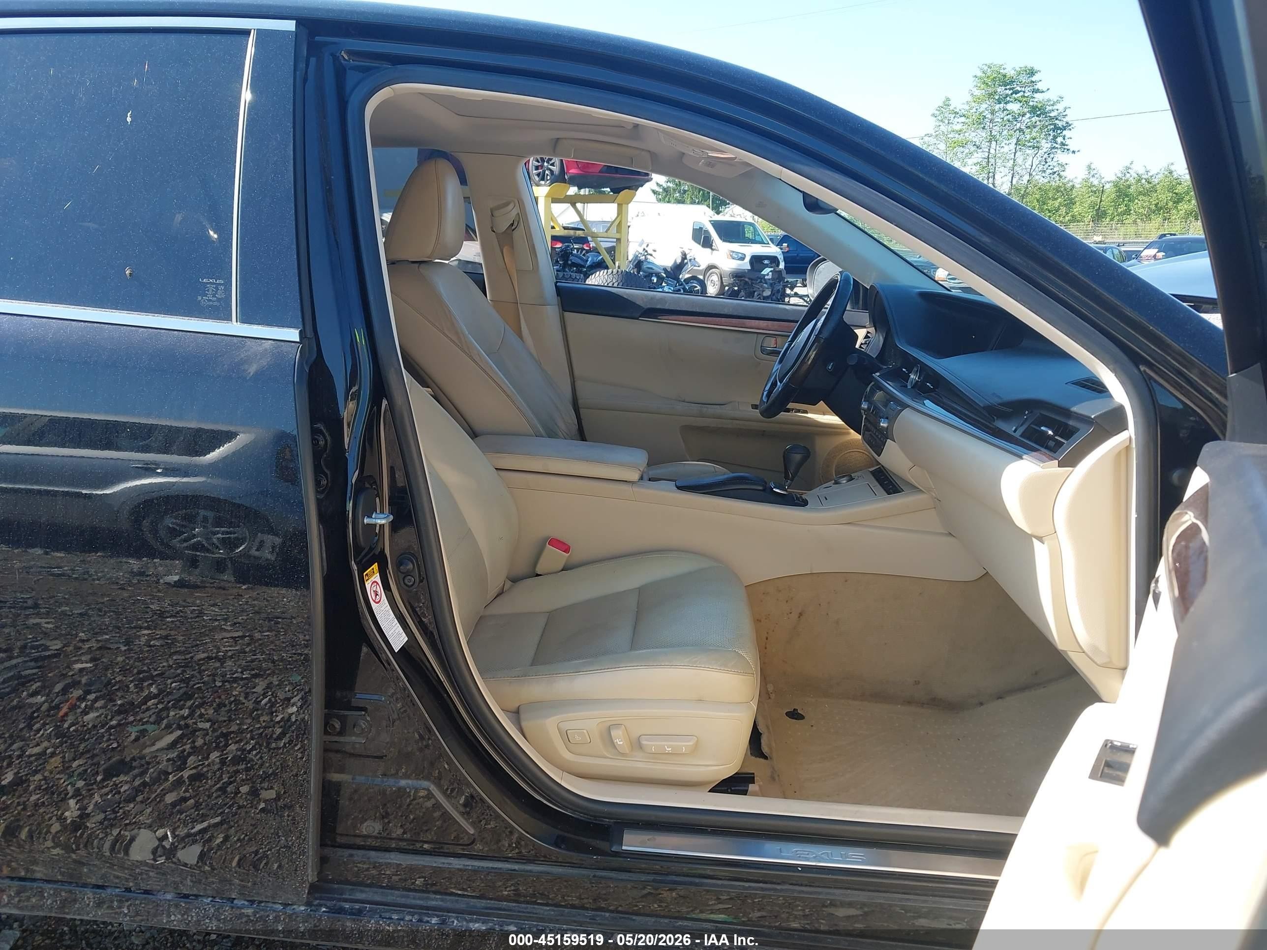 2015 Lexus Es 350   Black vin: JTHBK1GG8F2205783