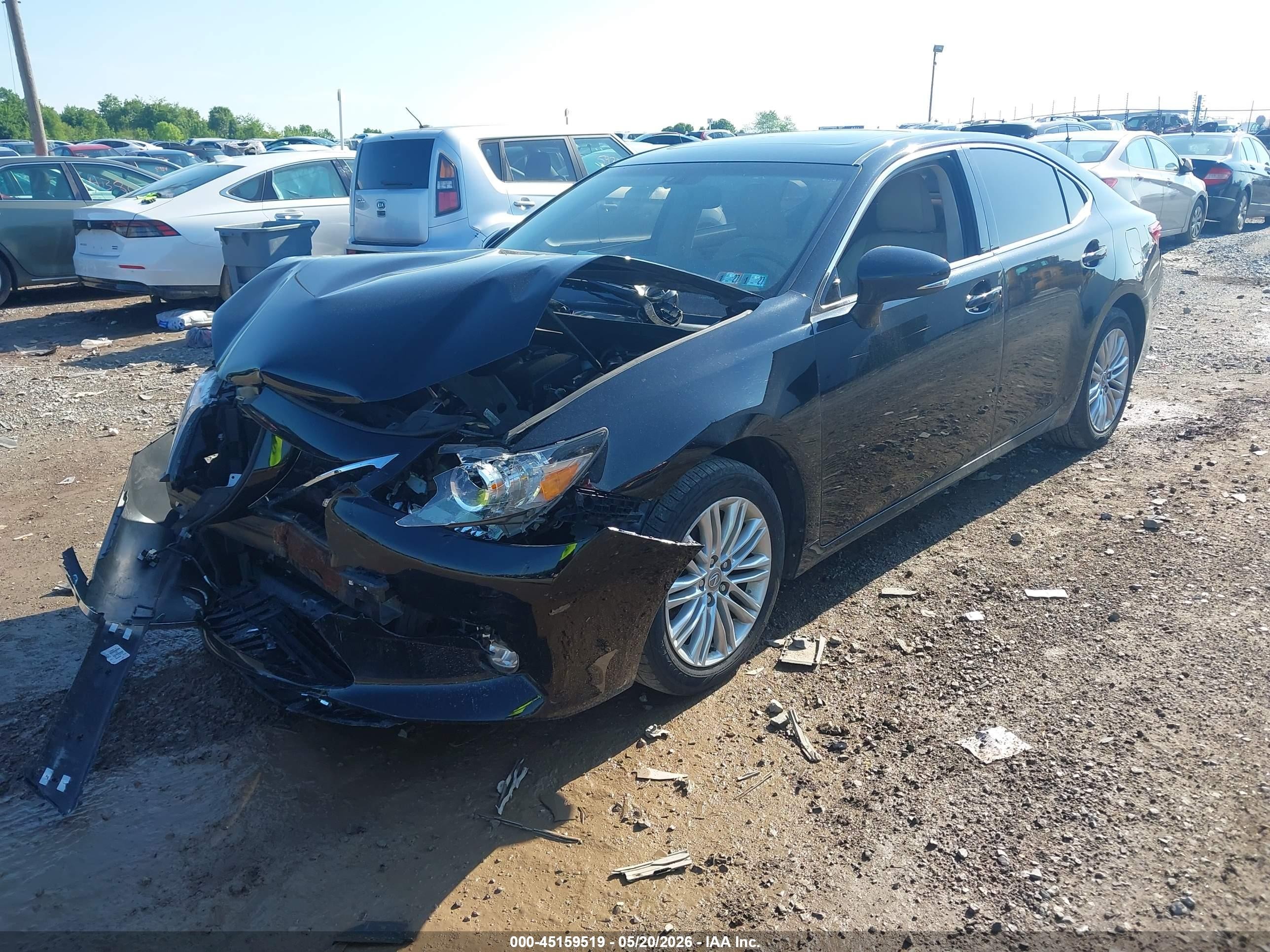 2015 Lexus Es 350   Black vin: JTHBK1GG8F2205783
