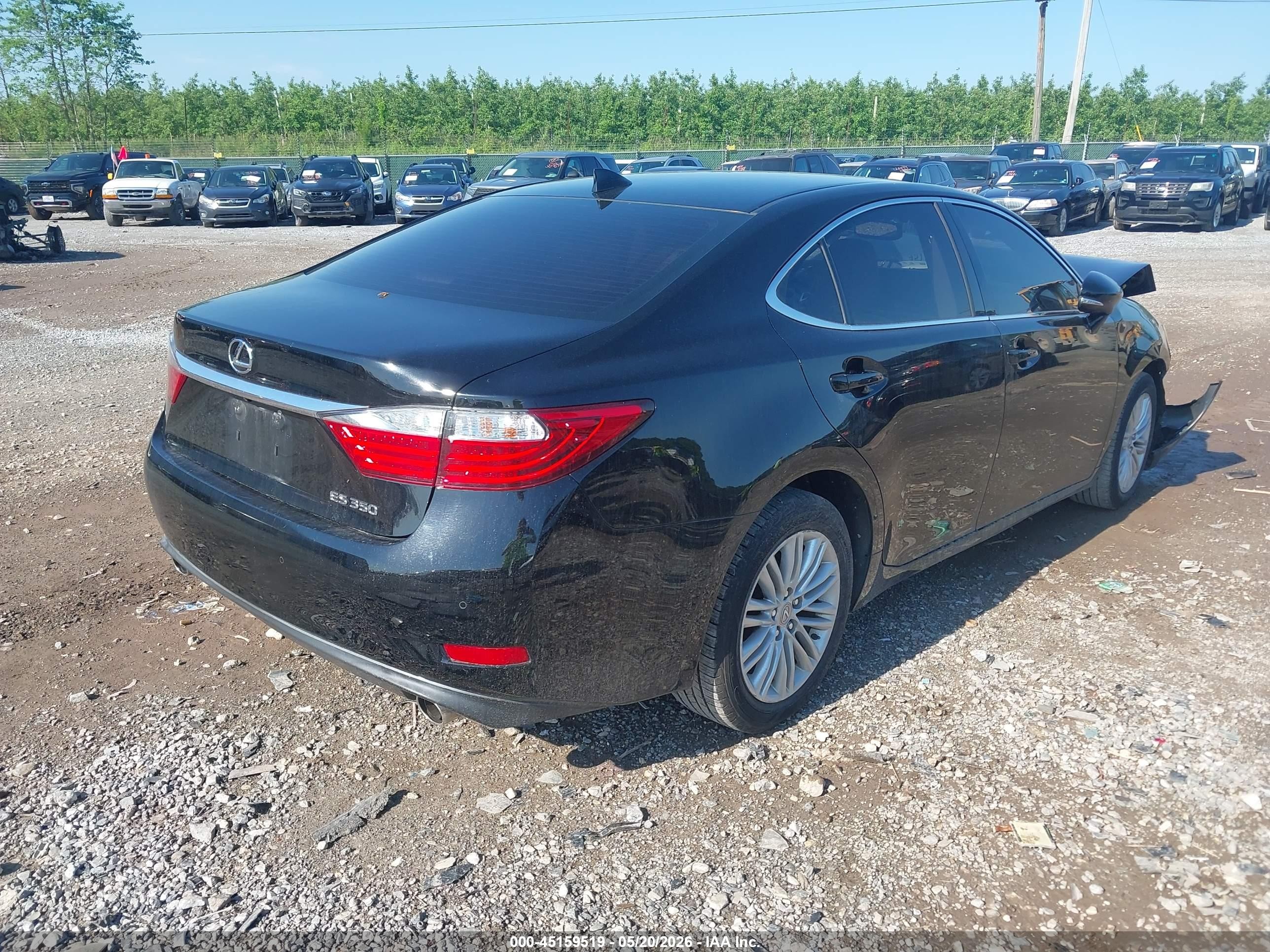 2015 Lexus Es 350   Black vin: JTHBK1GG8F2205783