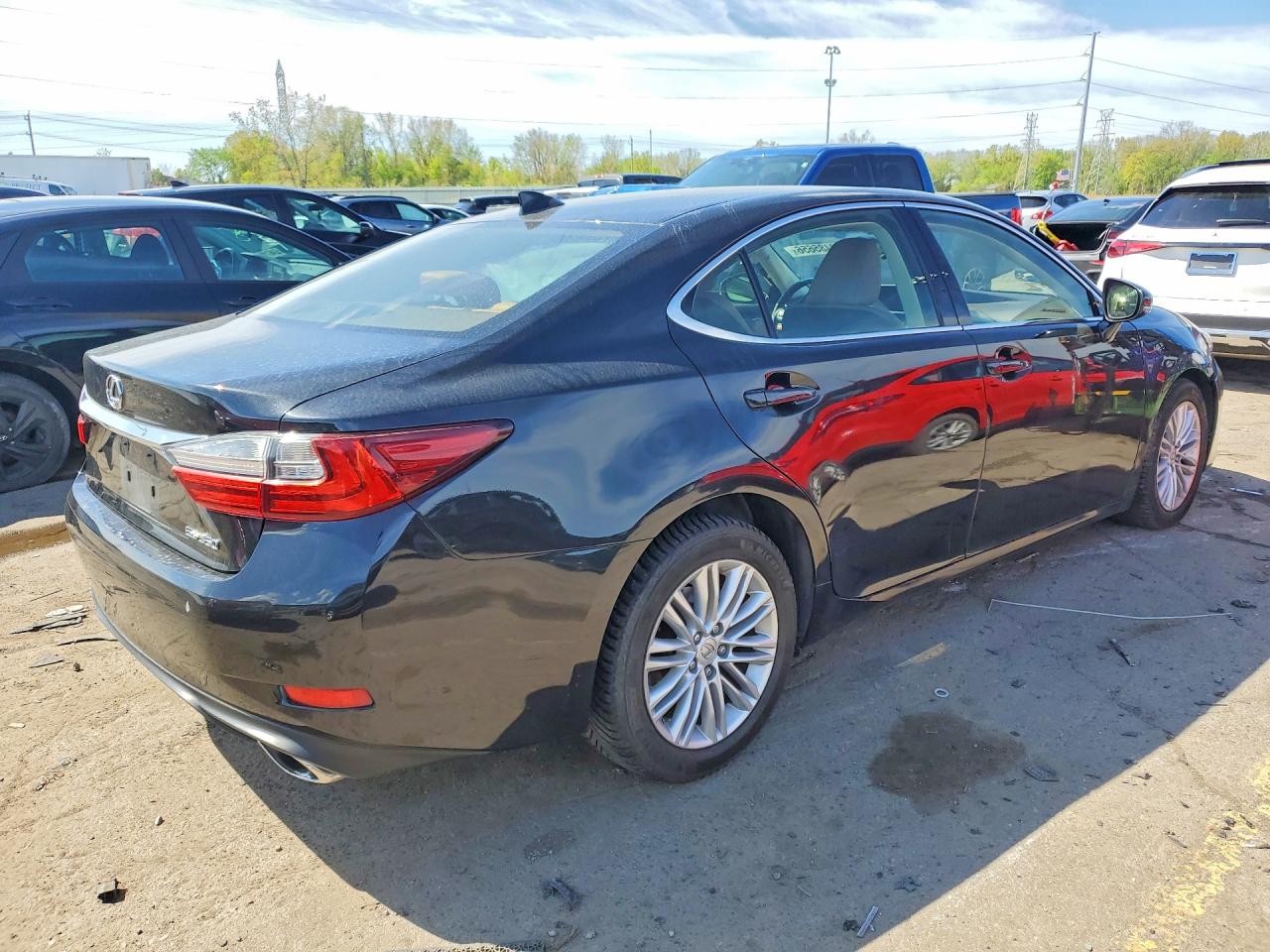 2016 Lexus Es 350 Black vin: JTHBK1GG8G2217384