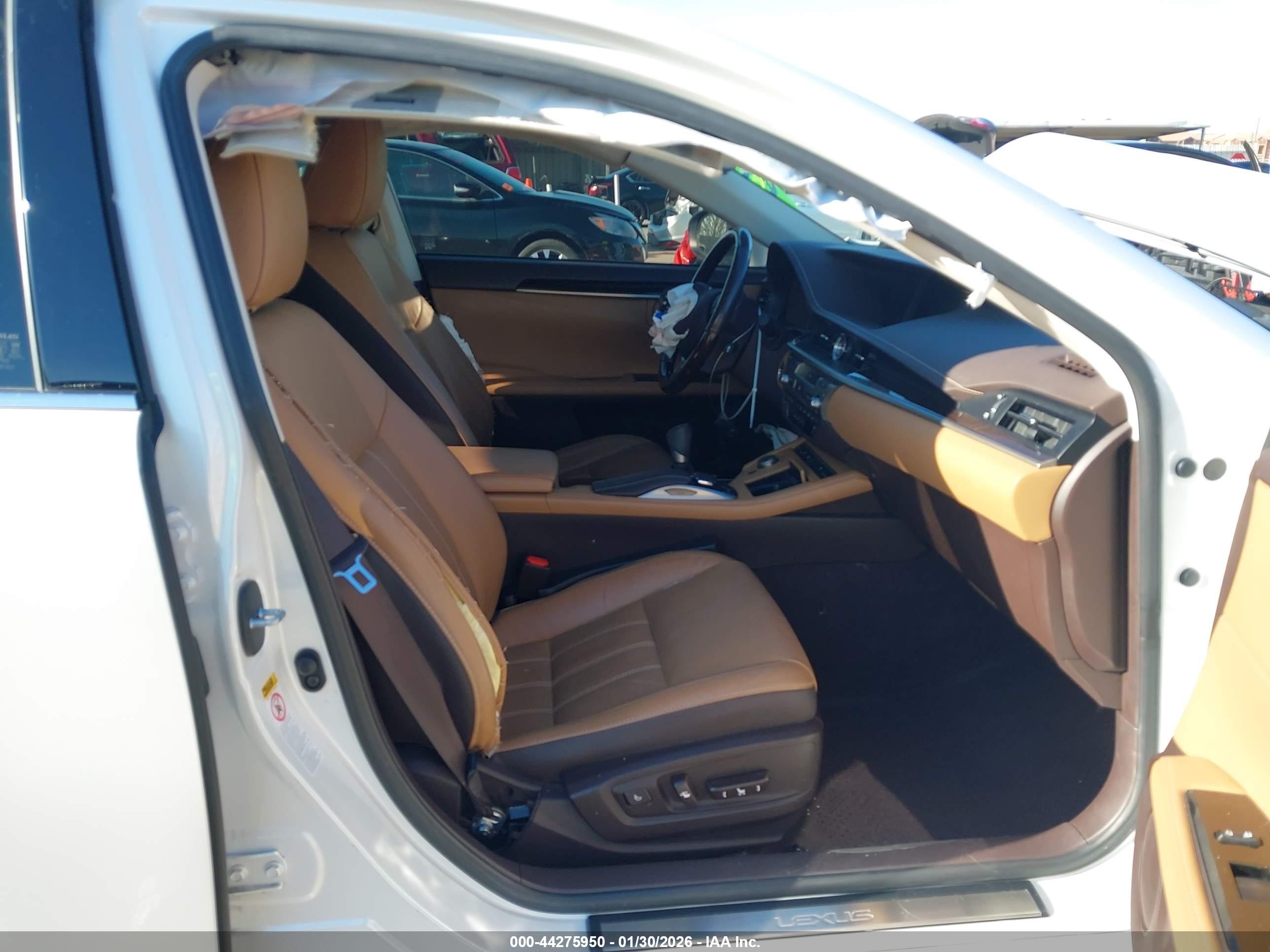 2016 Lexus Es 350   White vin: JTHBK1GG8G2236159