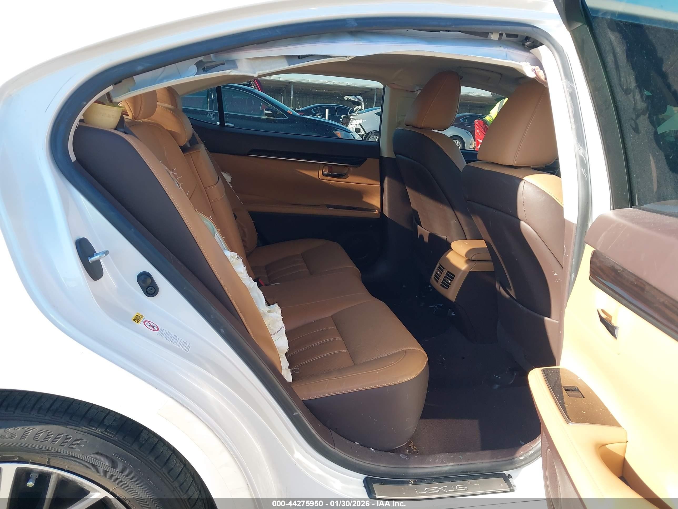 2016 Lexus Es 350   White vin: JTHBK1GG8G2236159