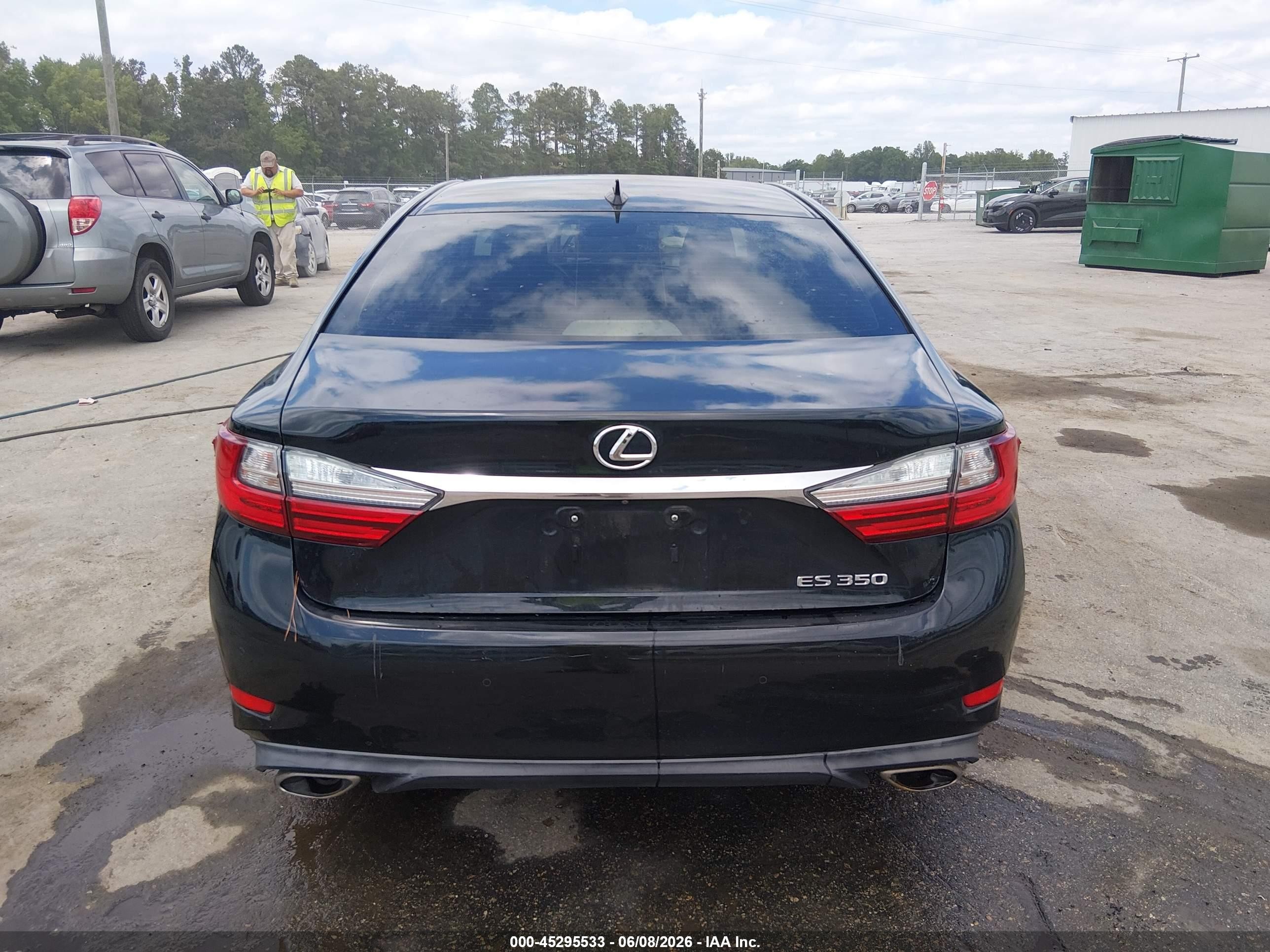 2016 Lexus Es 350 Black vin: JTHBK1GG8G2238381