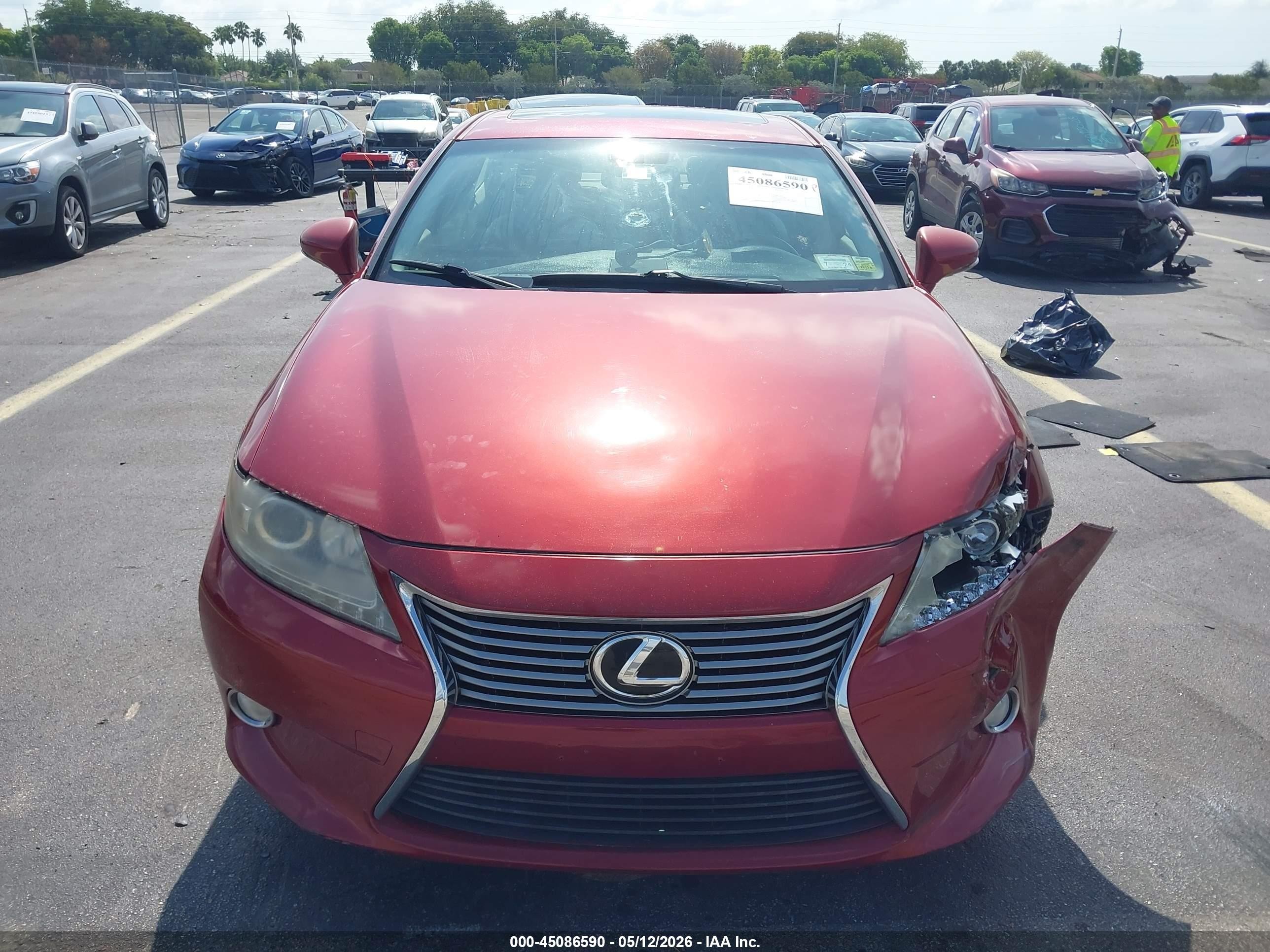 2013 Lexus Es 350 Red vin: JTHBK1GG9D2007243