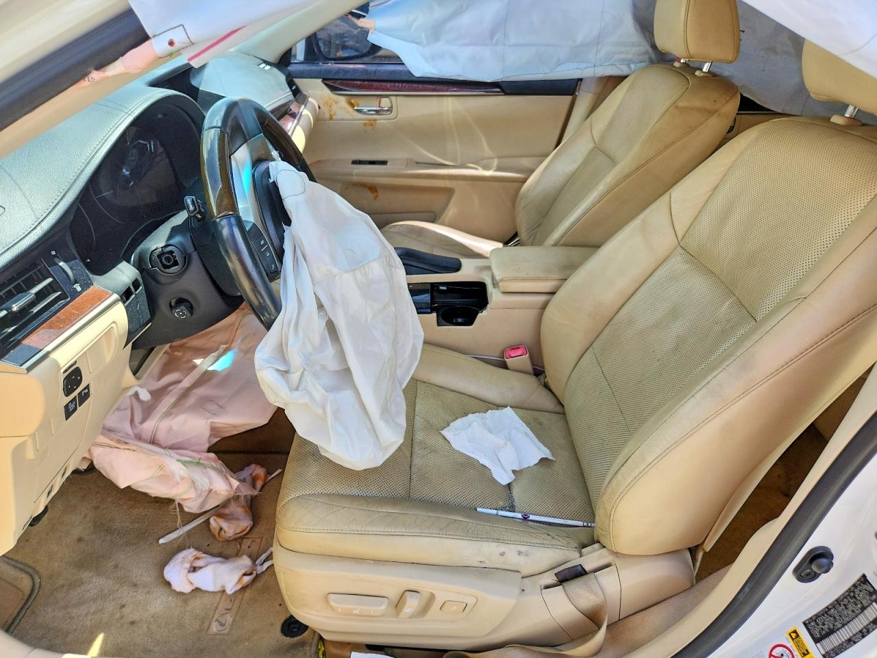 2013 Lexus Es 350 White vin: JTHBK1GG9D2020364