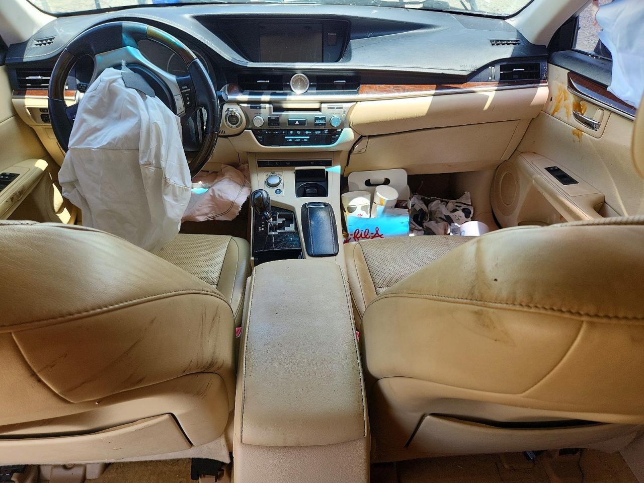 2013 Lexus Es 350 White vin: JTHBK1GG9D2020364