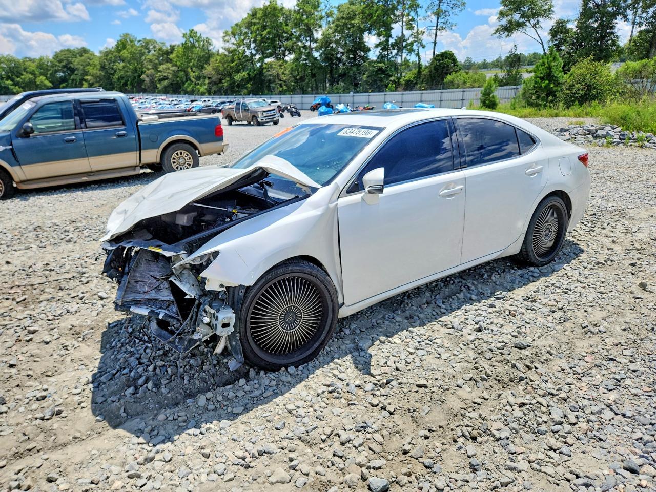 2013 Lexus Es 350 White vin: JTHBK1GG9D2020364