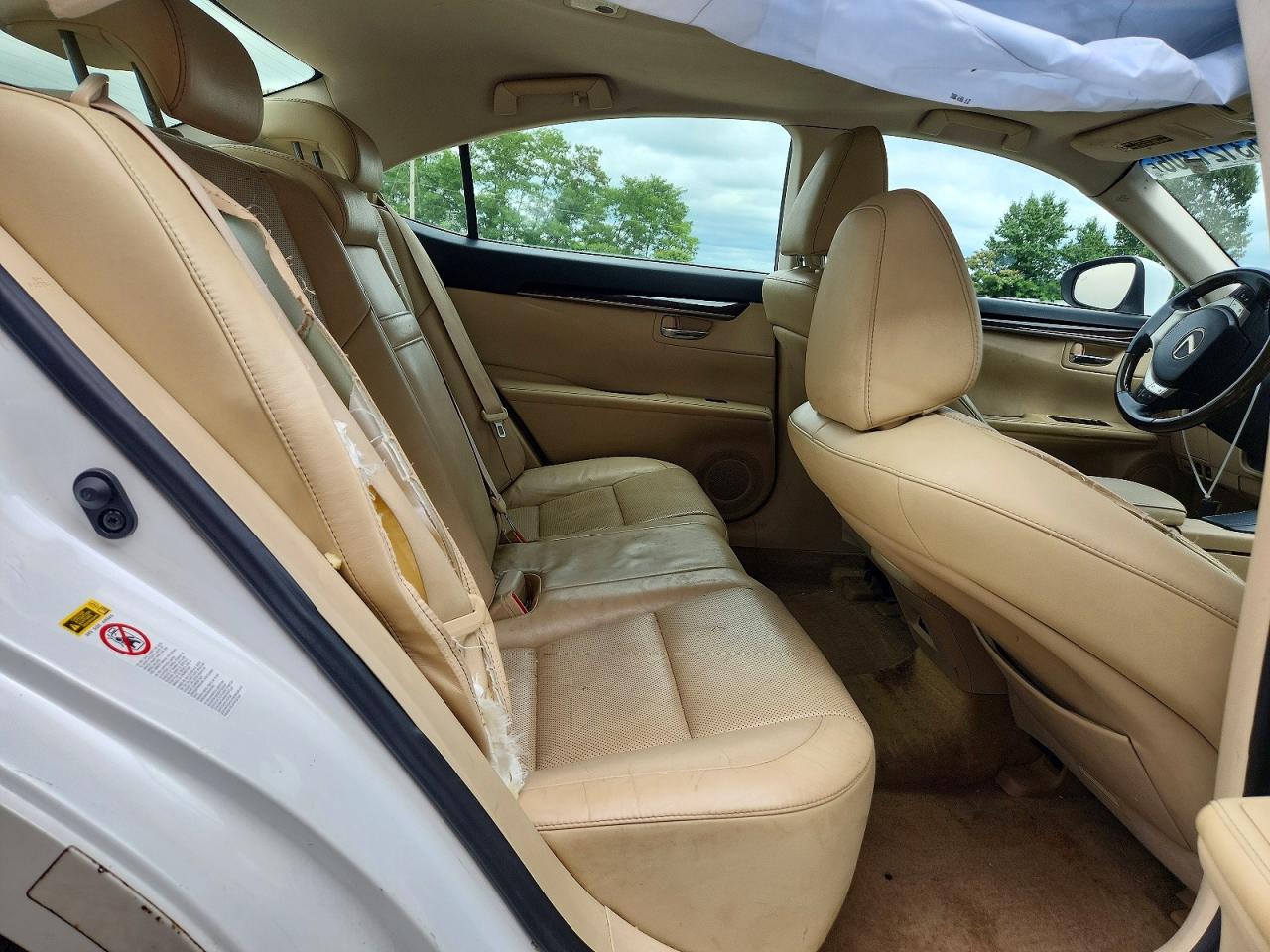 2013 Lexus Es 350 White vin: JTHBK1GG9D2036757