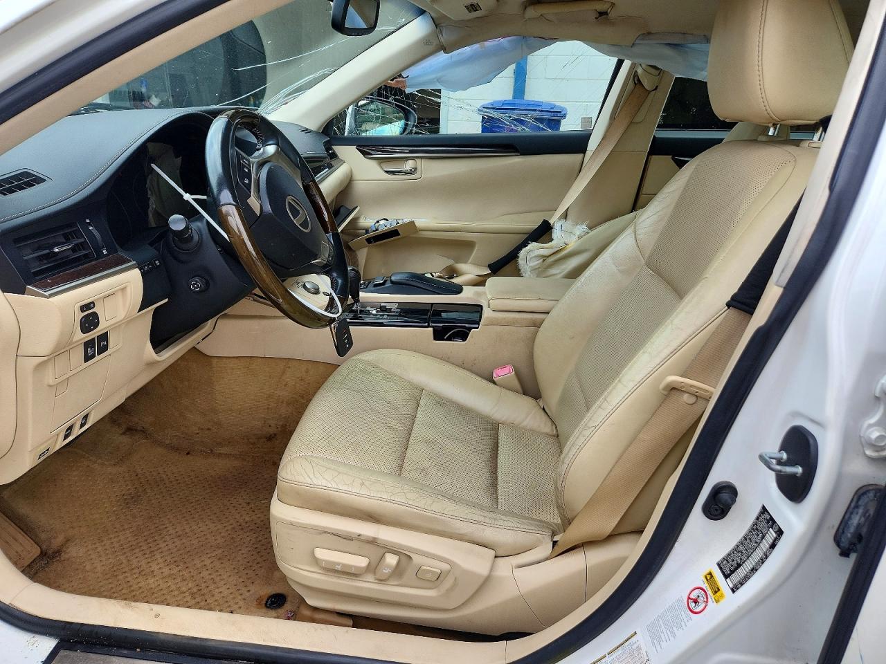 2013 Lexus Es 350 White vin: JTHBK1GG9D2036757