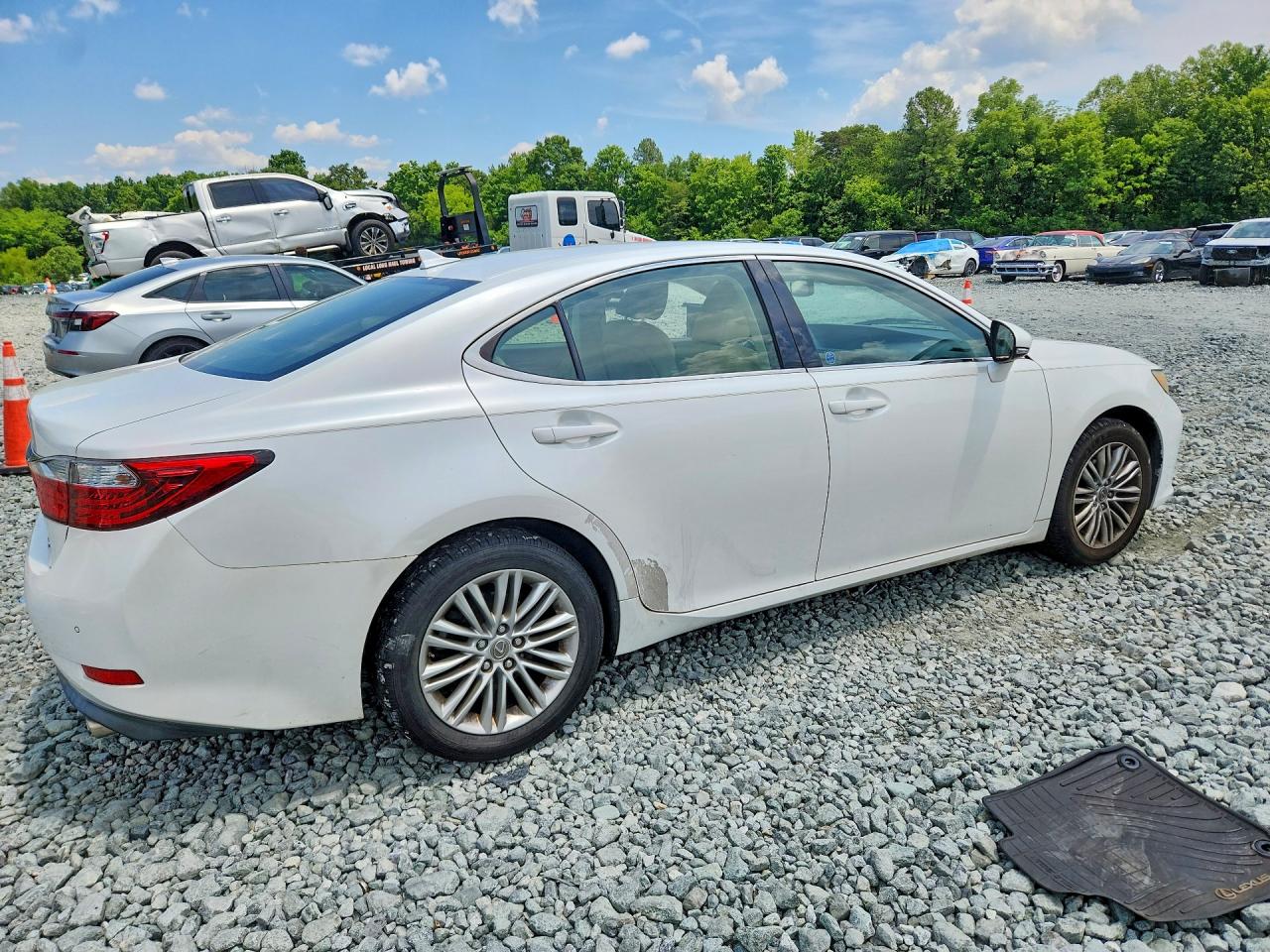 2013 Lexus Es 350 White vin: JTHBK1GG9D2041635