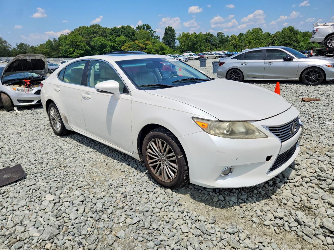 2013 Lexus Es 350 White vin: JTHBK1GG9D2041635