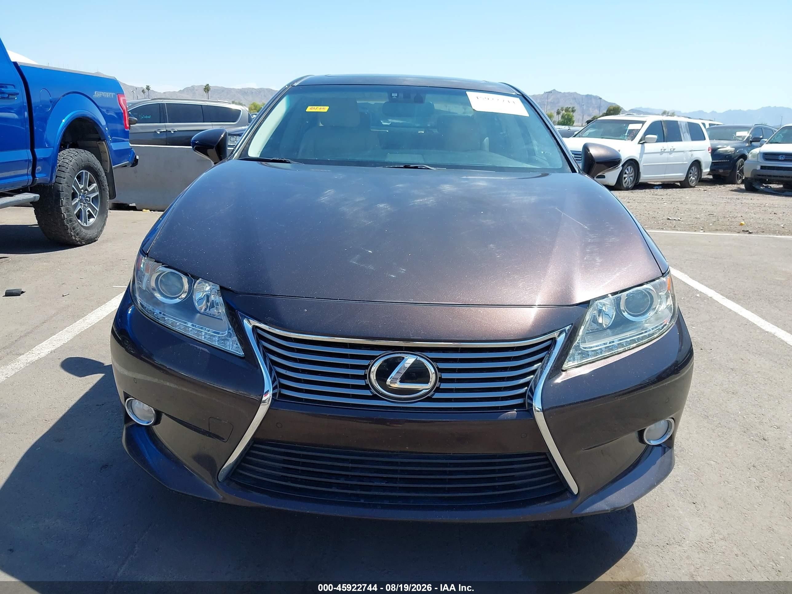 2013 Lexus Es 350   Maroon vin: JTHBK1GG9D2043756