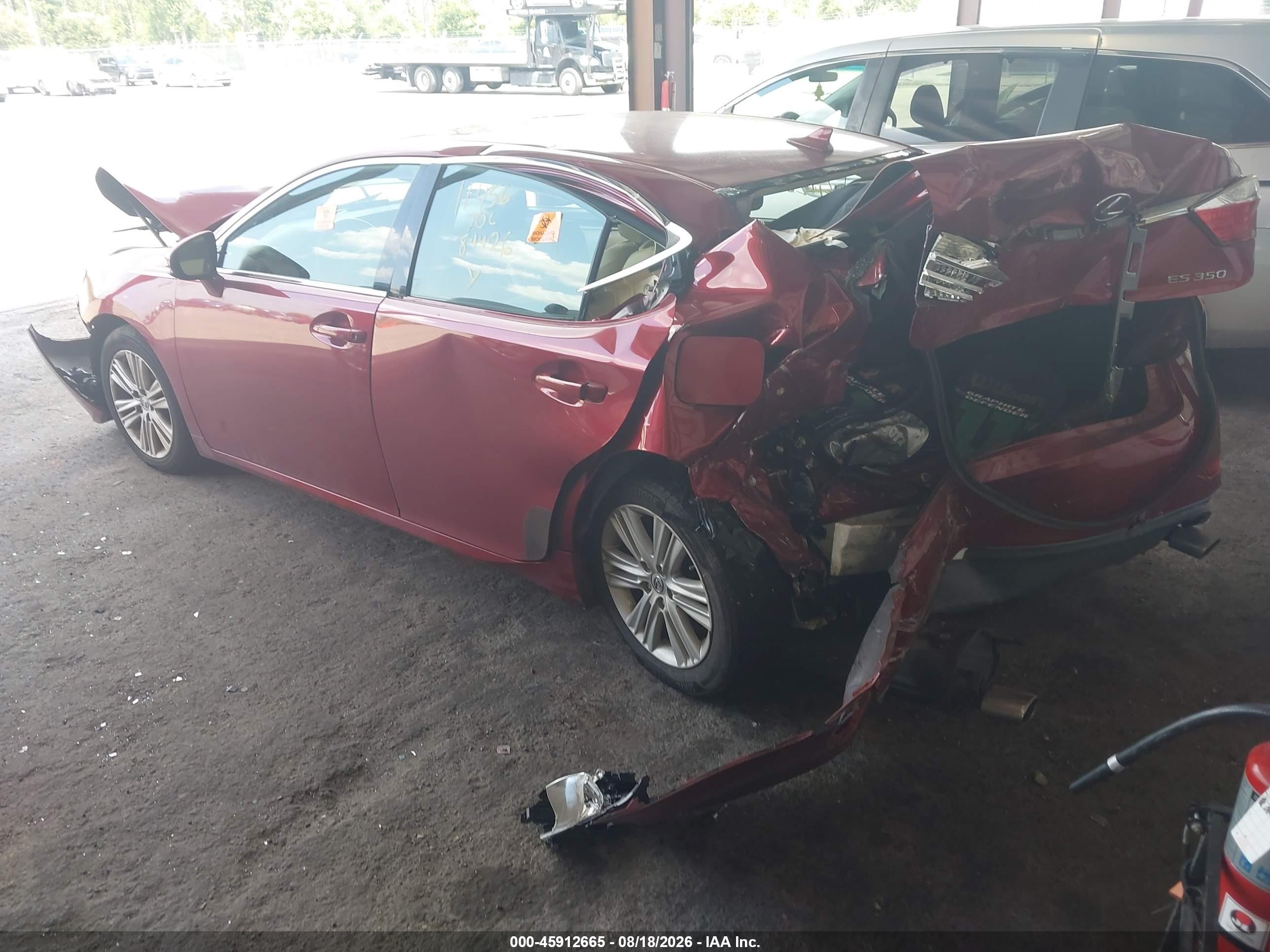 2013 Lexus Es 350   Burgundy vin: JTHBK1GG9D2052392