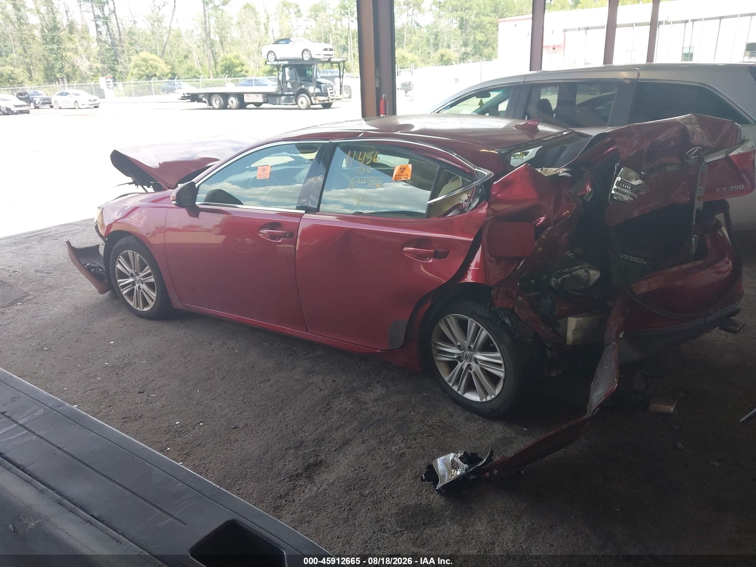 2013 Lexus Es 350   Burgundy vin: JTHBK1GG9D2052392