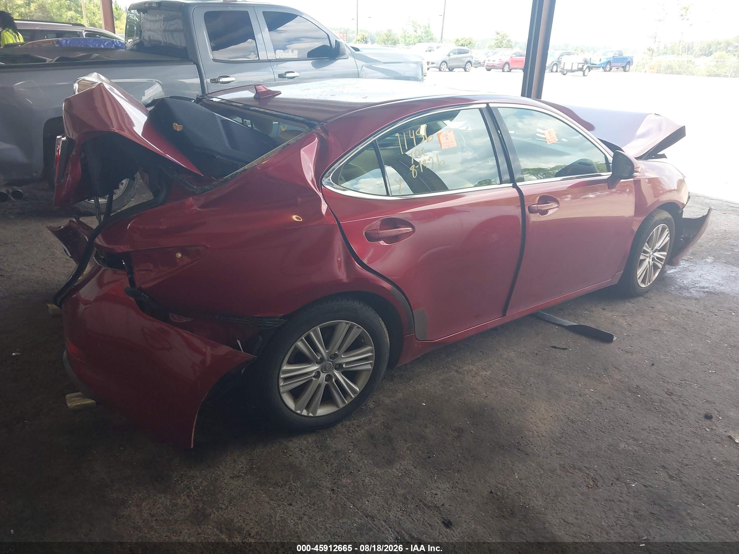 2013 Lexus Es 350   Burgundy vin: JTHBK1GG9D2052392