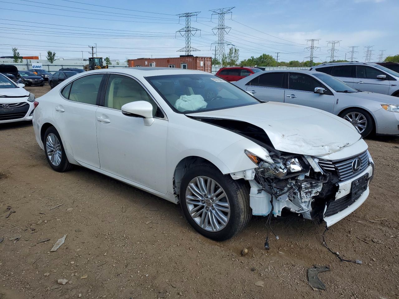 2013 Lexus Es 350 White vin: JTHBK1GG9D2055258