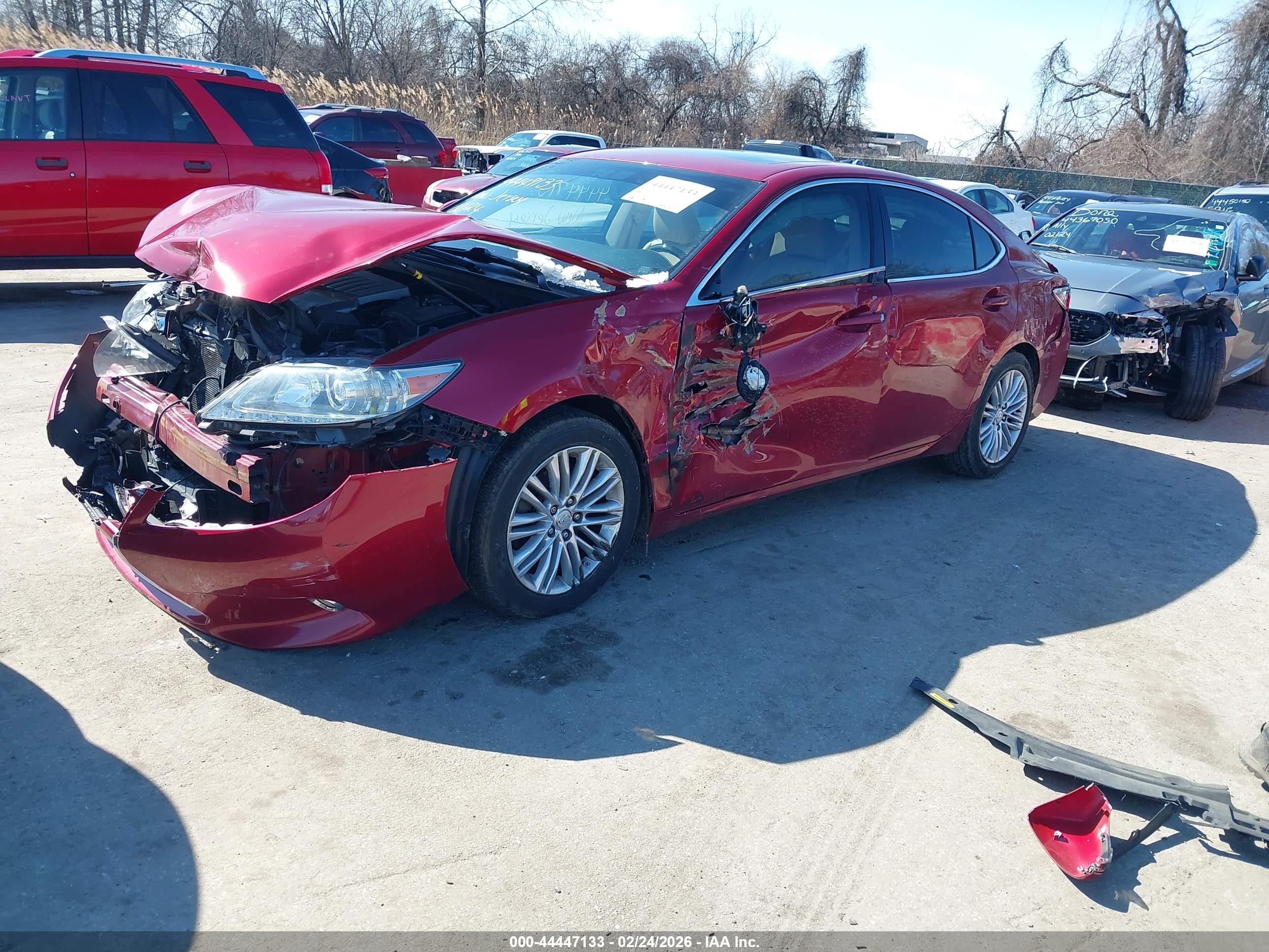 2013 Lexus Es 350   Red vin: JTHBK1GG9D2079852