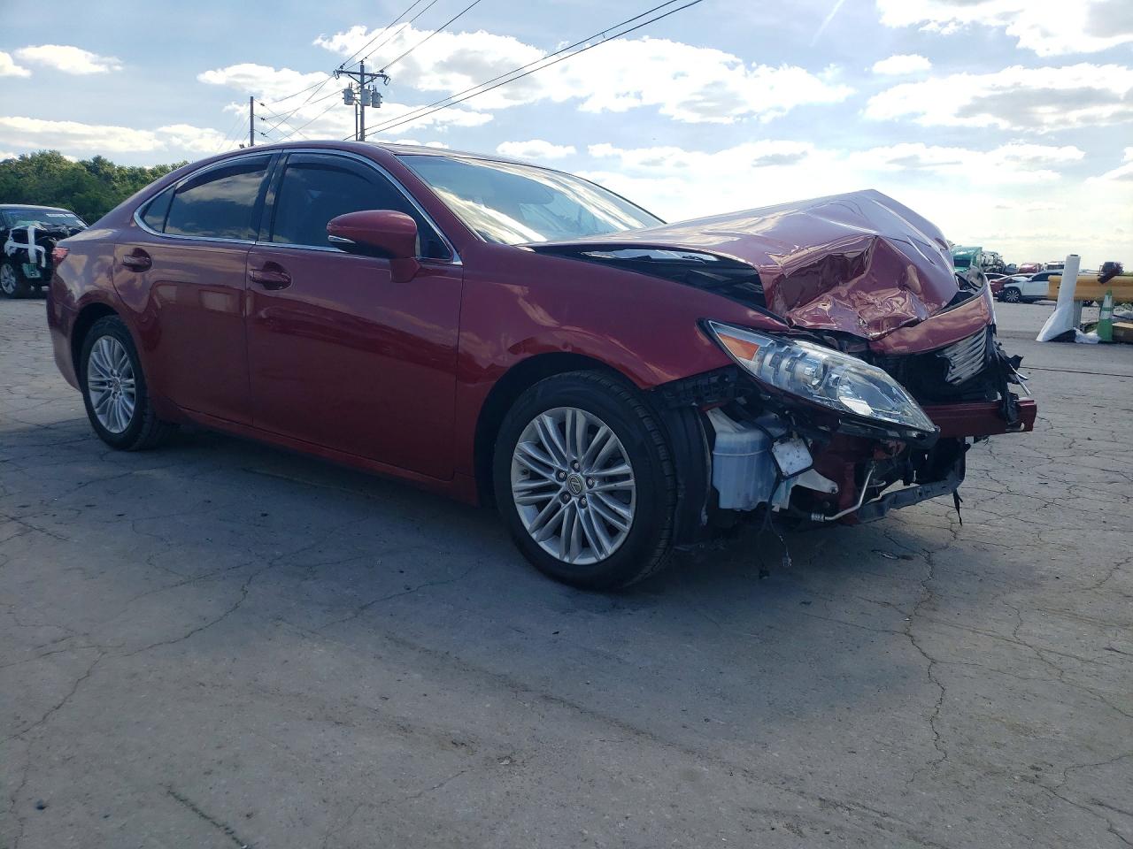 2014 Lexus Es 350 Luxury Red vin: JTHBK1GG9E2086446