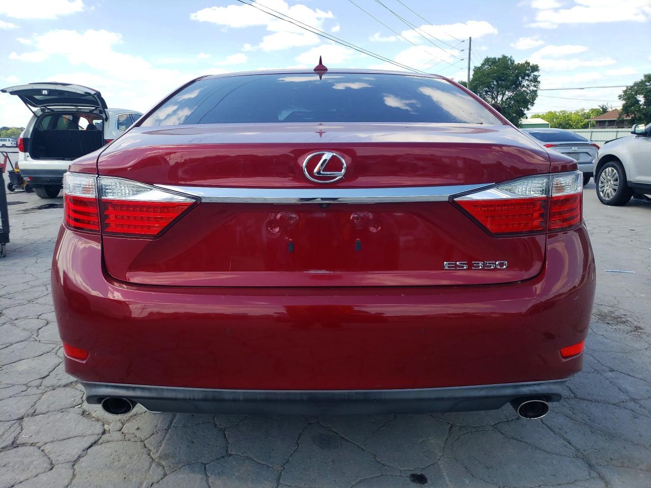 2014 Lexus Es 350 Luxury Red vin: JTHBK1GG9E2086446