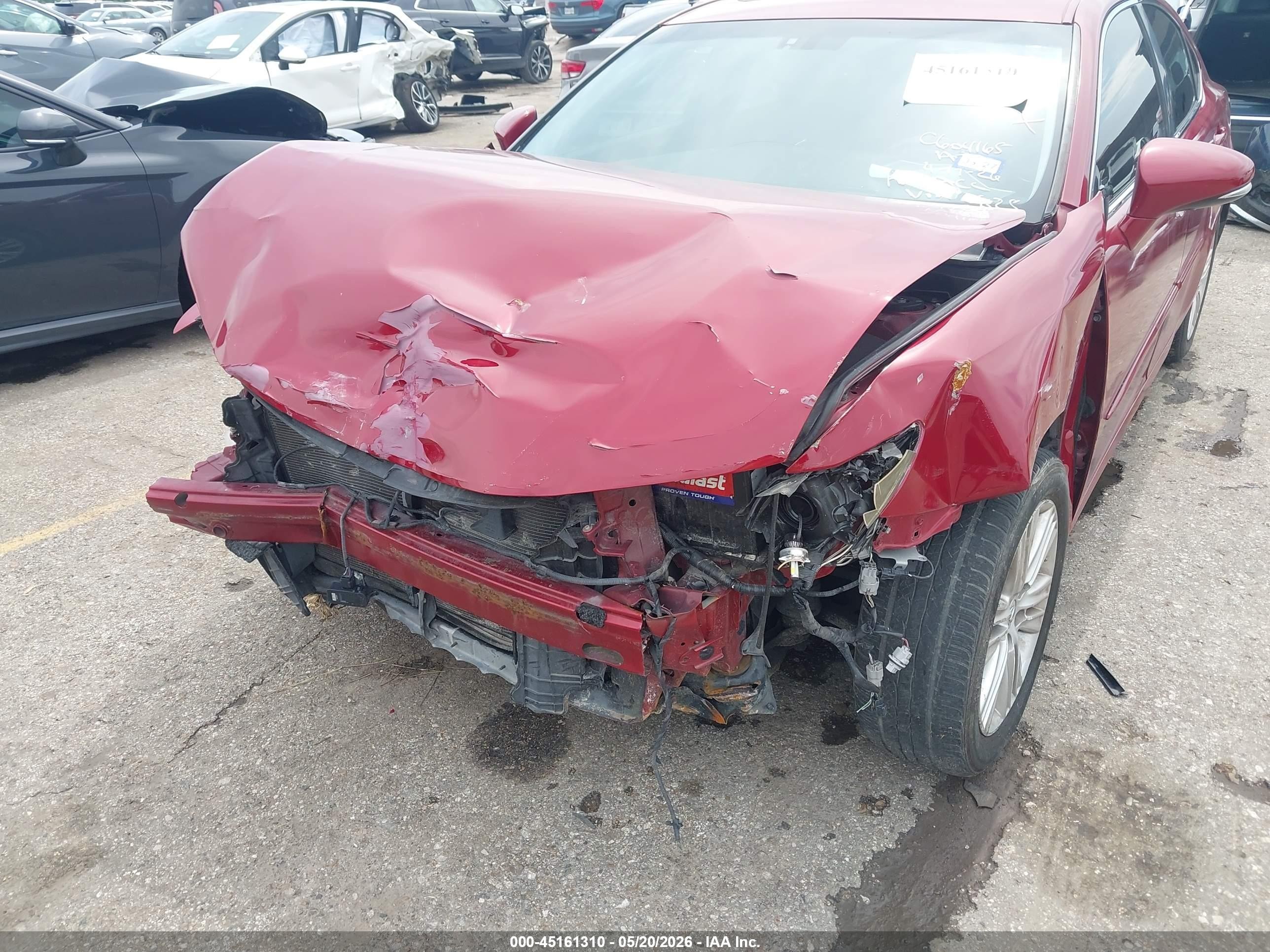 2014 Lexus Es 350 Red vin: JTHBK1GG9E2106825