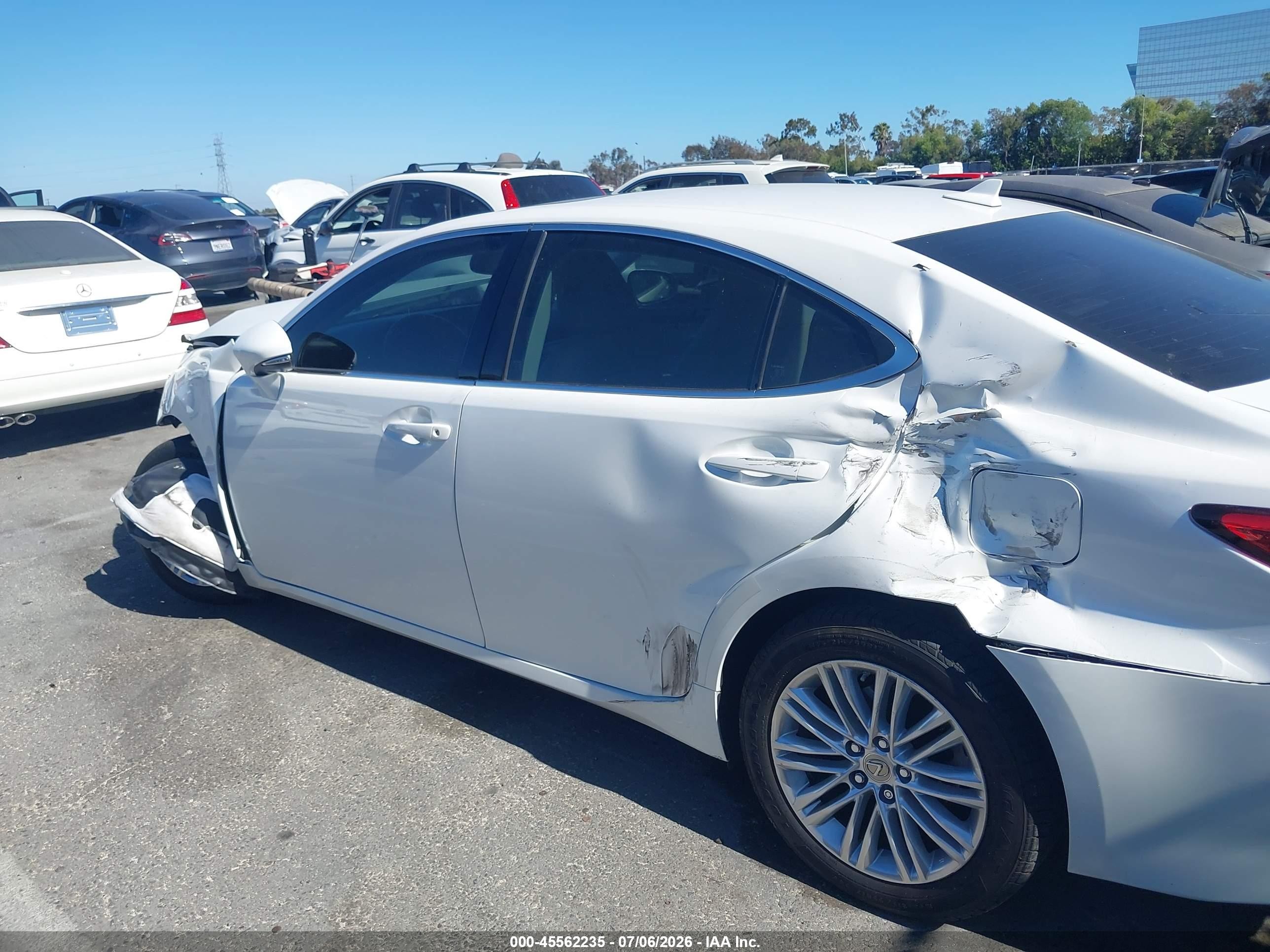 2014 Lexus Es 350   Белый vin: JTHBK1GG9E2122717