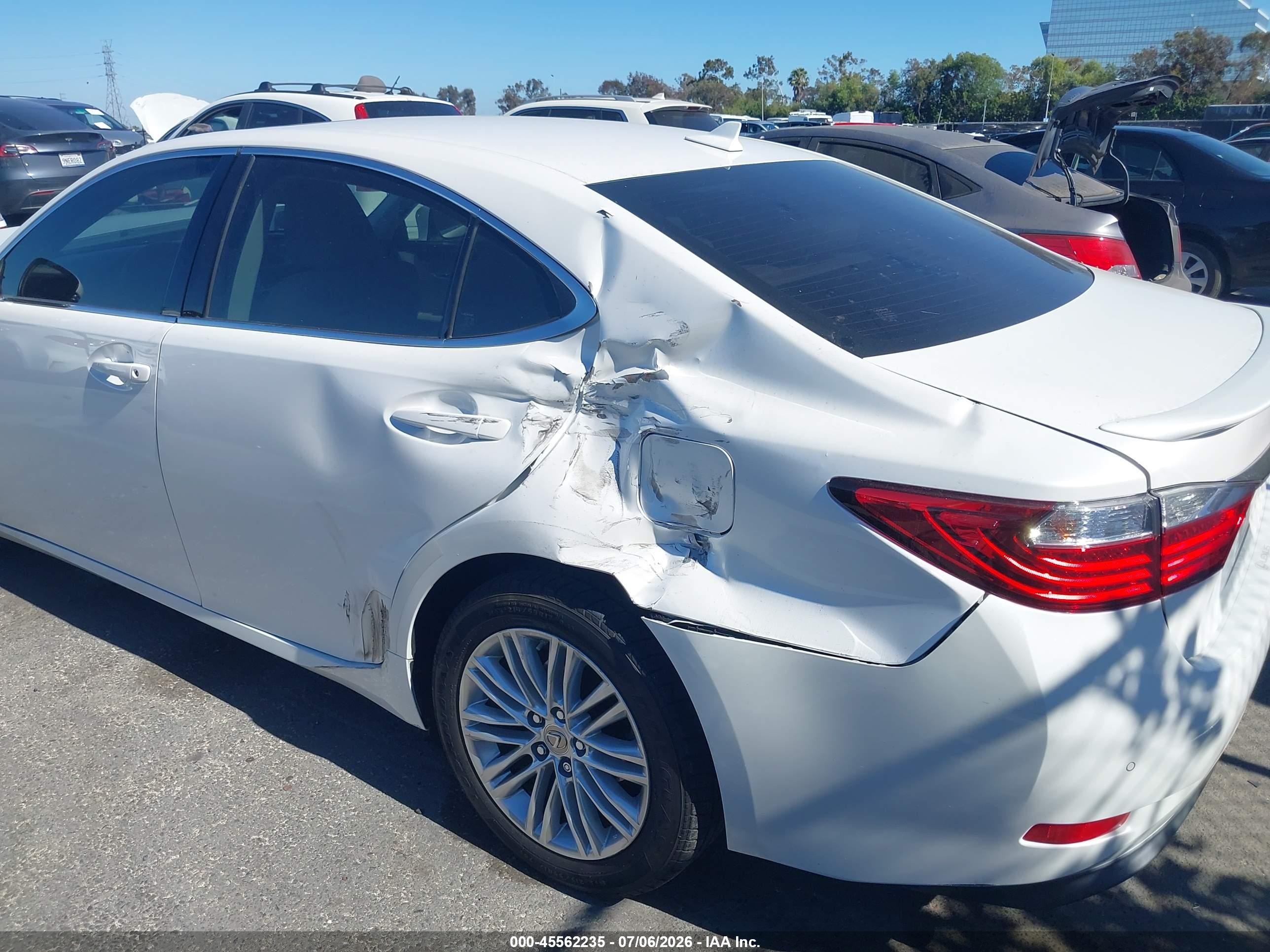2014 Lexus Es 350   Белый vin: JTHBK1GG9E2122717