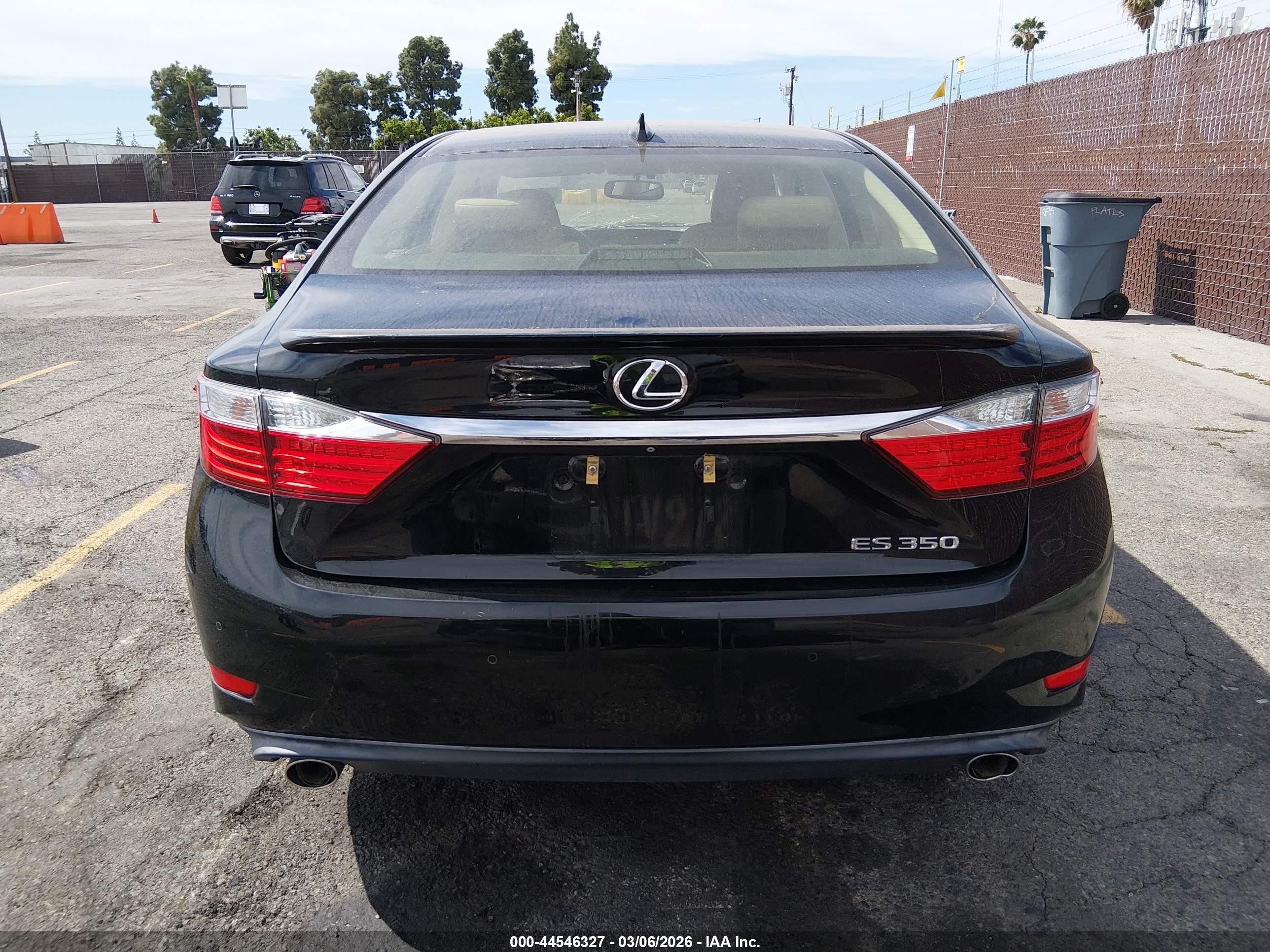 2015 Lexus Es 350   Black vin: JTHBK1GG9F2158974