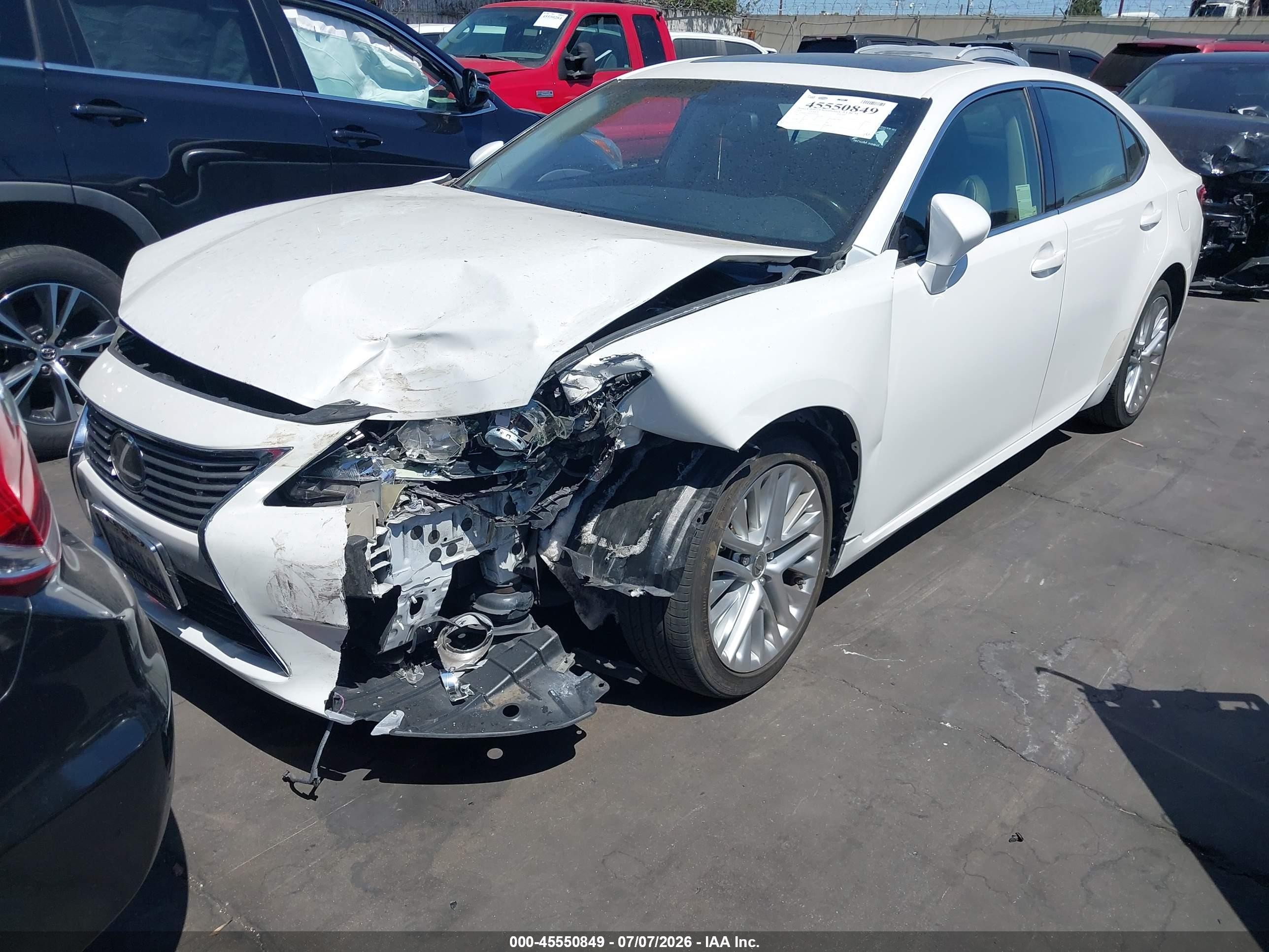 2015 Lexus Es 350 White vin: JTHBK1GG9F2164208