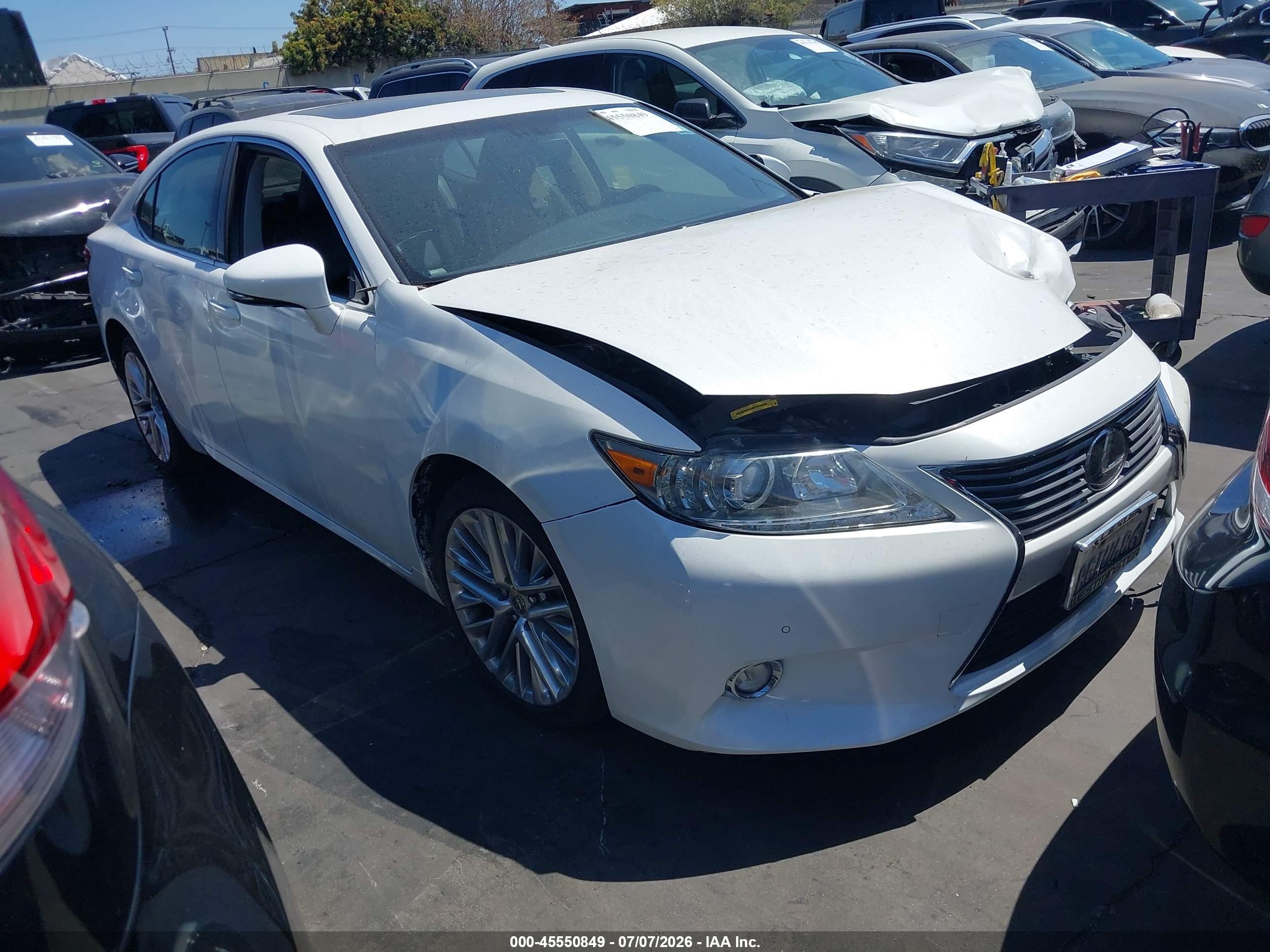 2015 Lexus Es 350 White vin: JTHBK1GG9F2164208