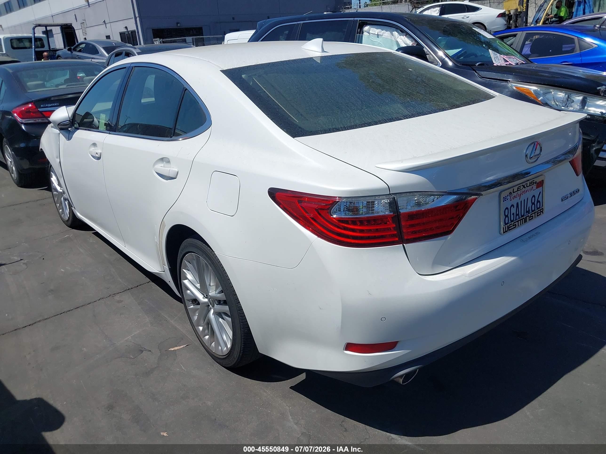 2015 Lexus Es 350 White vin: JTHBK1GG9F2164208
