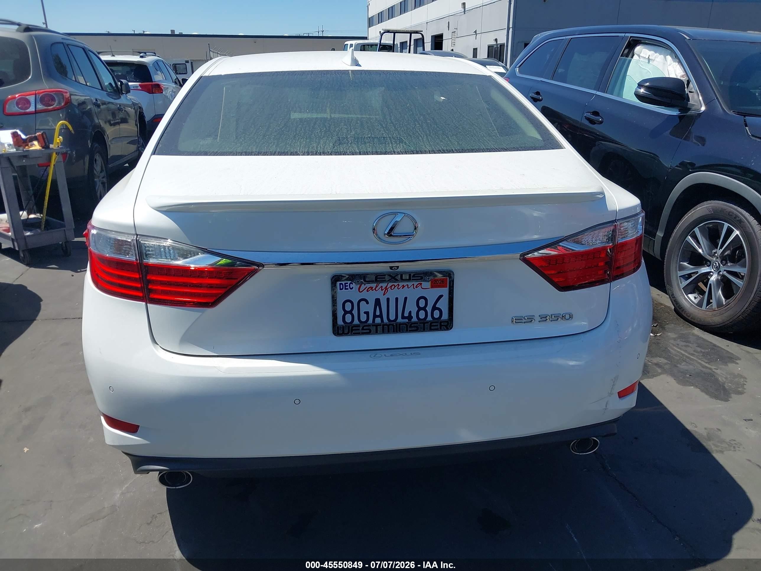 2015 Lexus Es 350 White vin: JTHBK1GG9F2164208