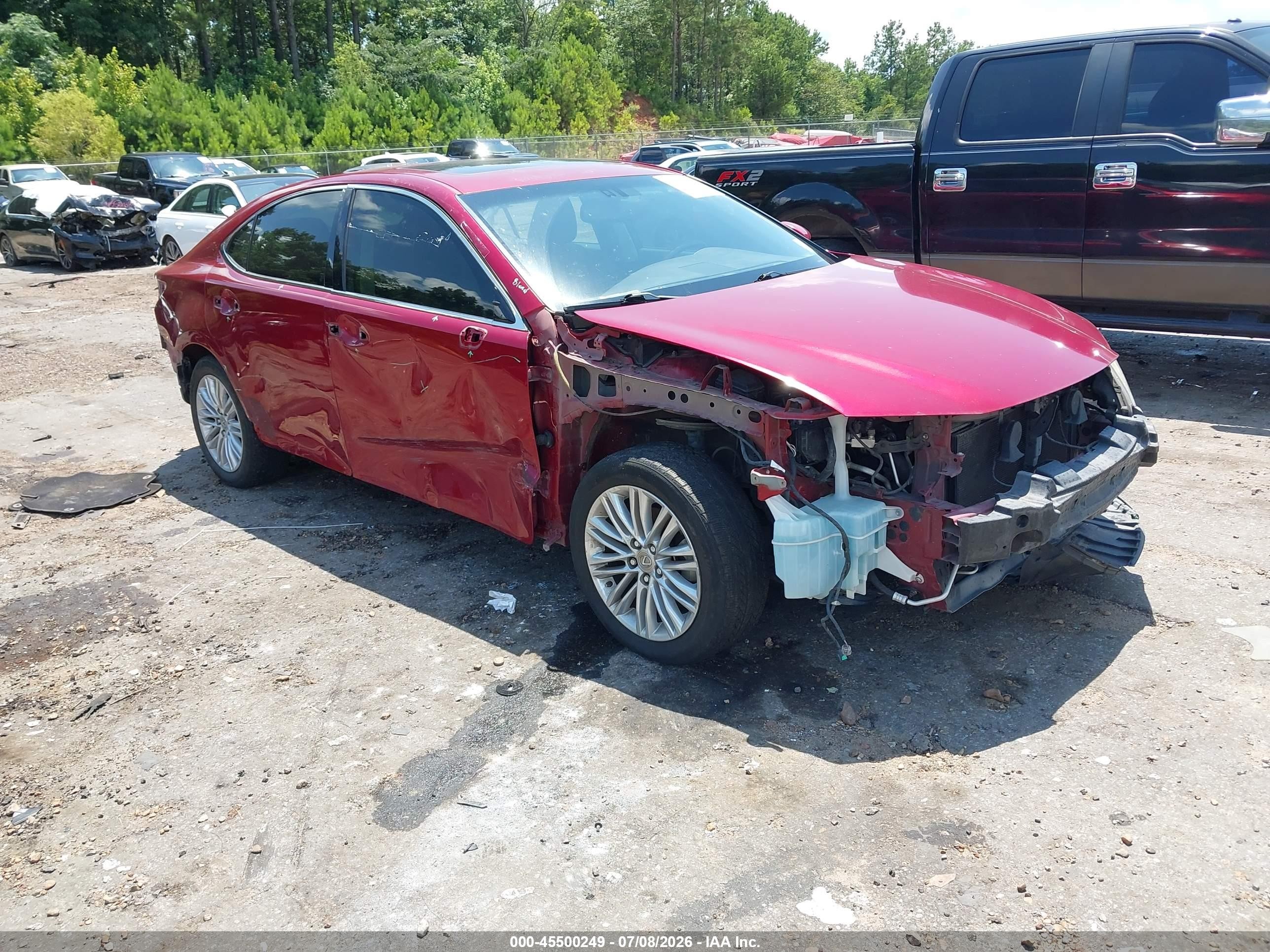 2015 Lexus Es 350   Red vin: JTHBK1GG9F2166704