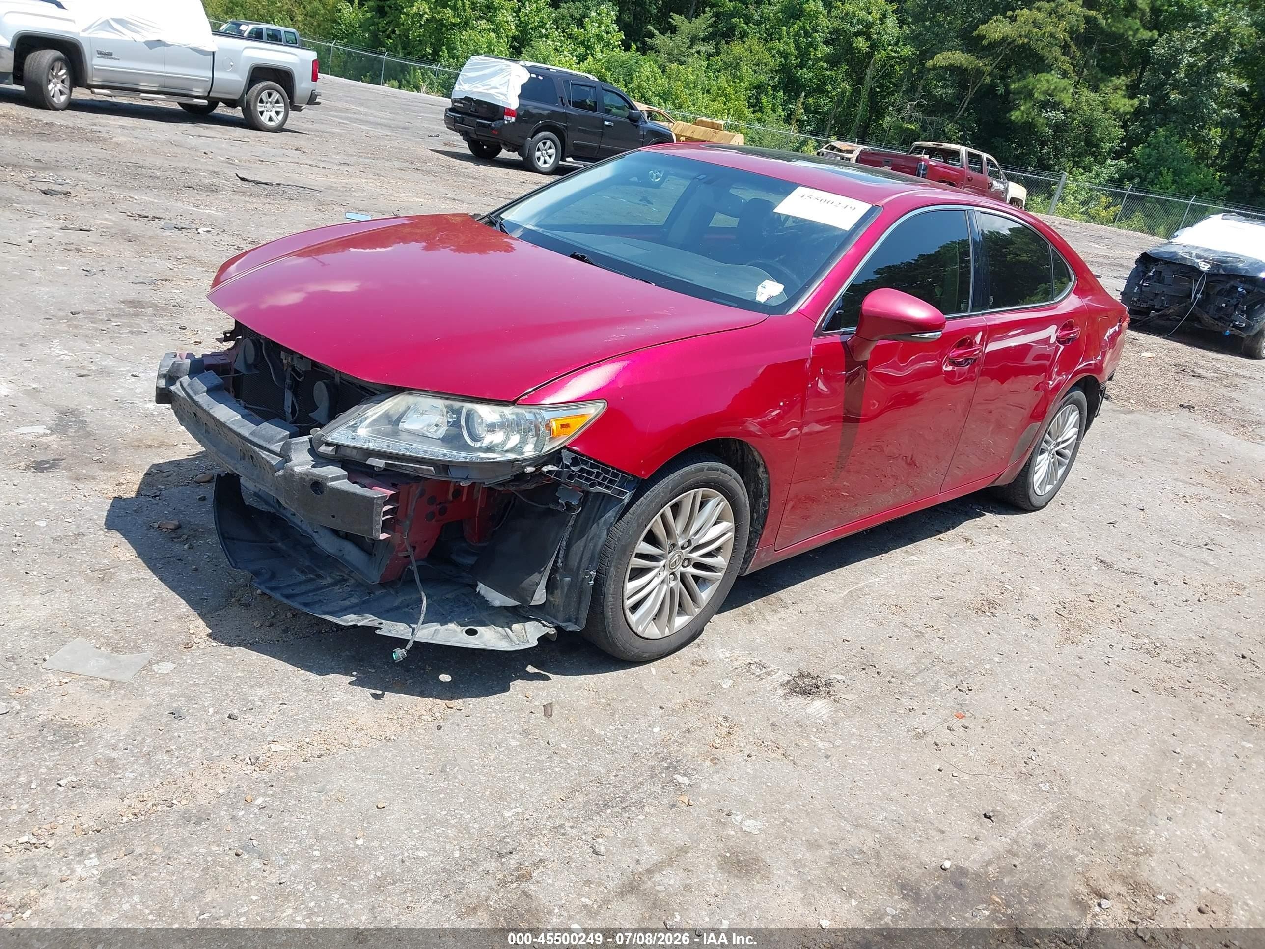 2015 Lexus Es 350 Red vin: JTHBK1GG9F2166704