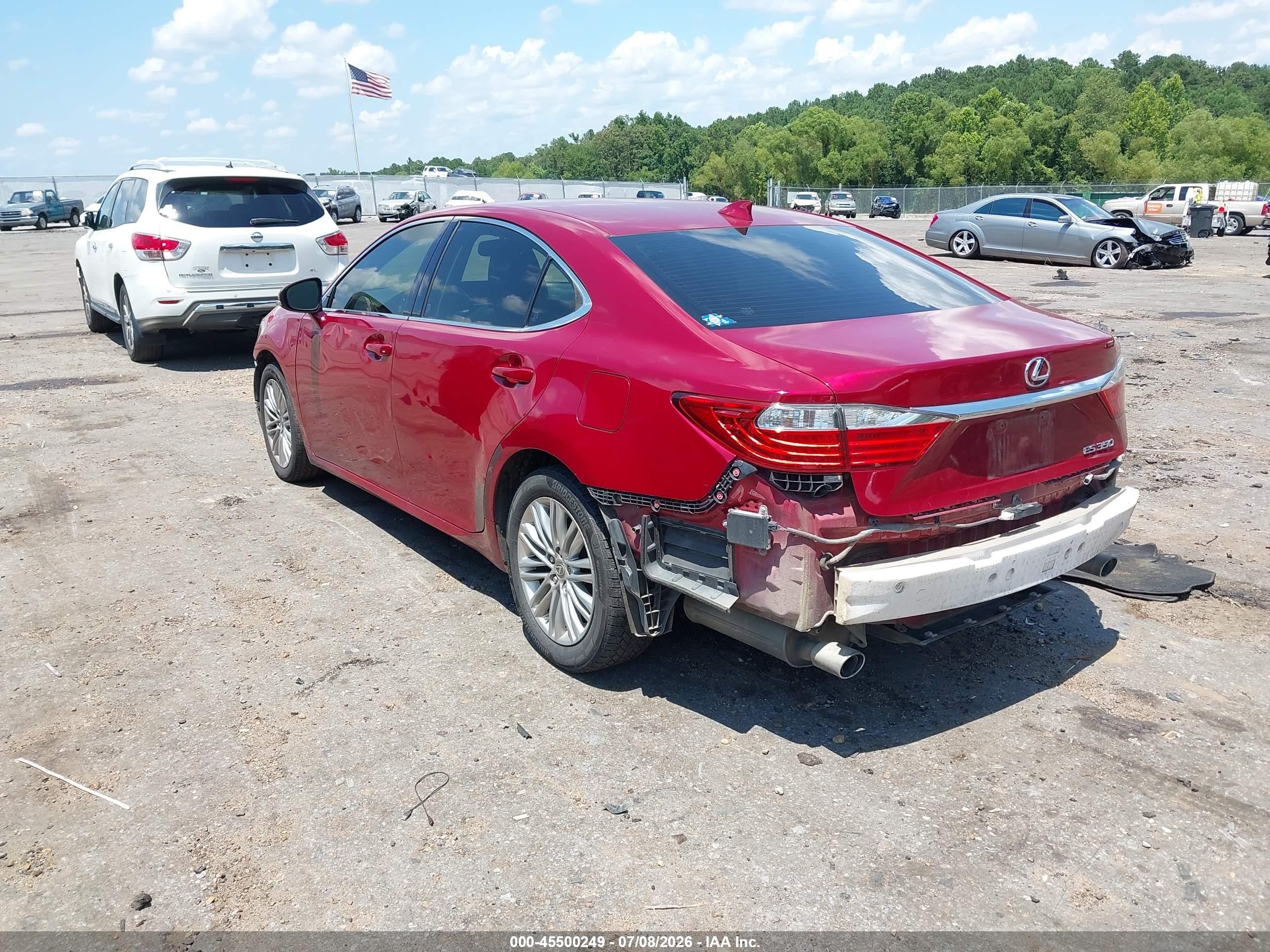 2015 Lexus Es 350 Red vin: JTHBK1GG9F2166704