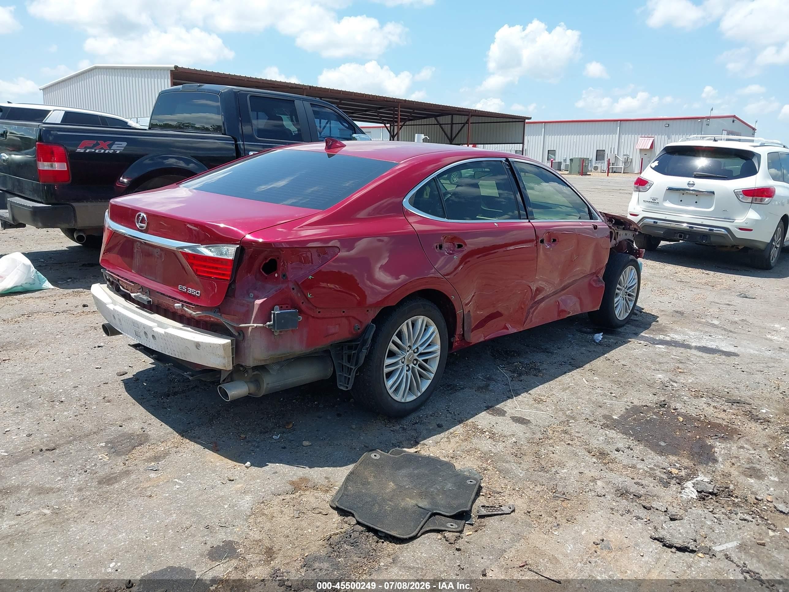 2015 Lexus Es 350 Red vin: JTHBK1GG9F2166704