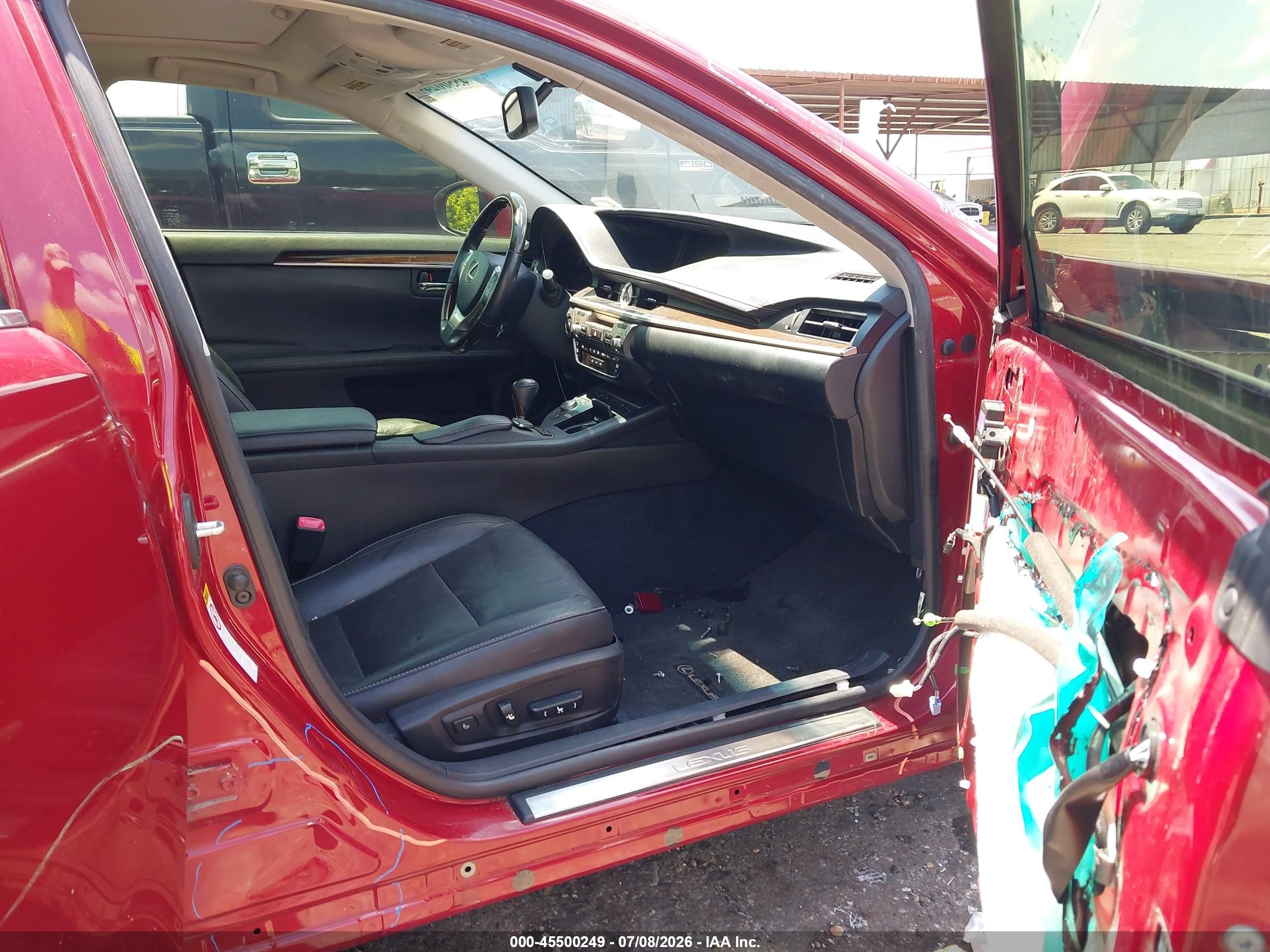 2015 Lexus Es 350 Red vin: JTHBK1GG9F2166704
