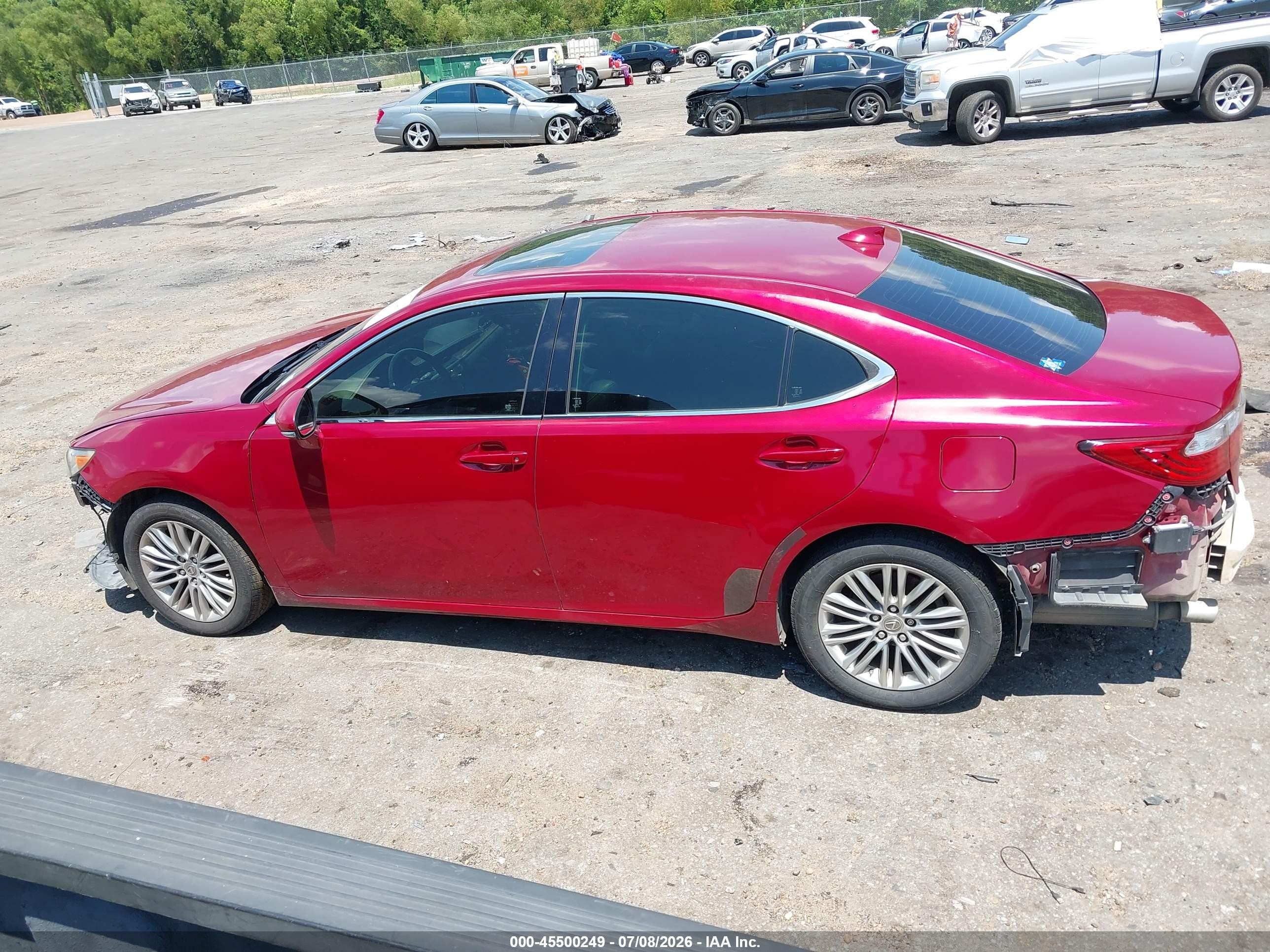 2015 Lexus Es 350 Red vin: JTHBK1GG9F2166704