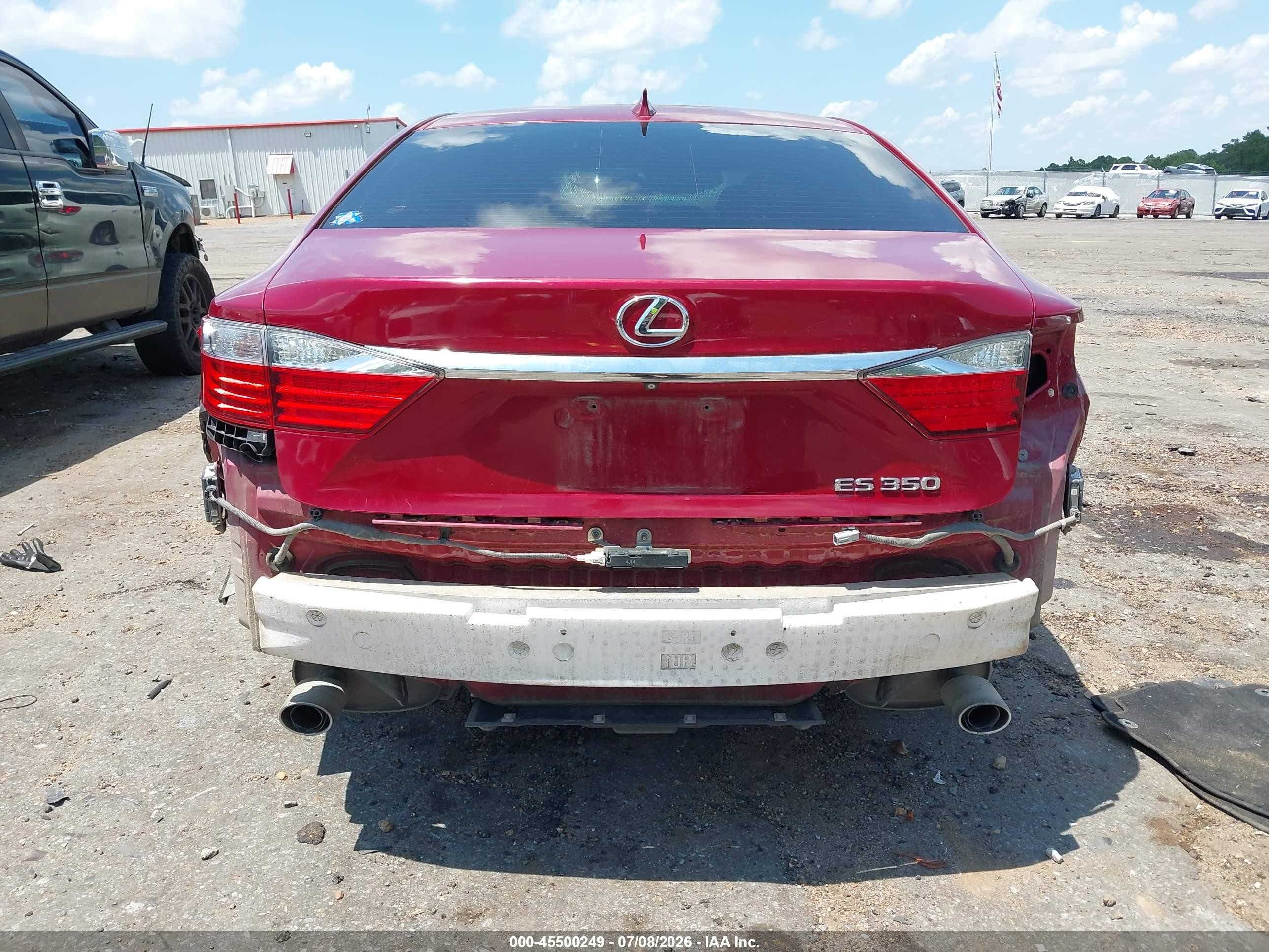 2015 Lexus Es 350 Red vin: JTHBK1GG9F2166704
