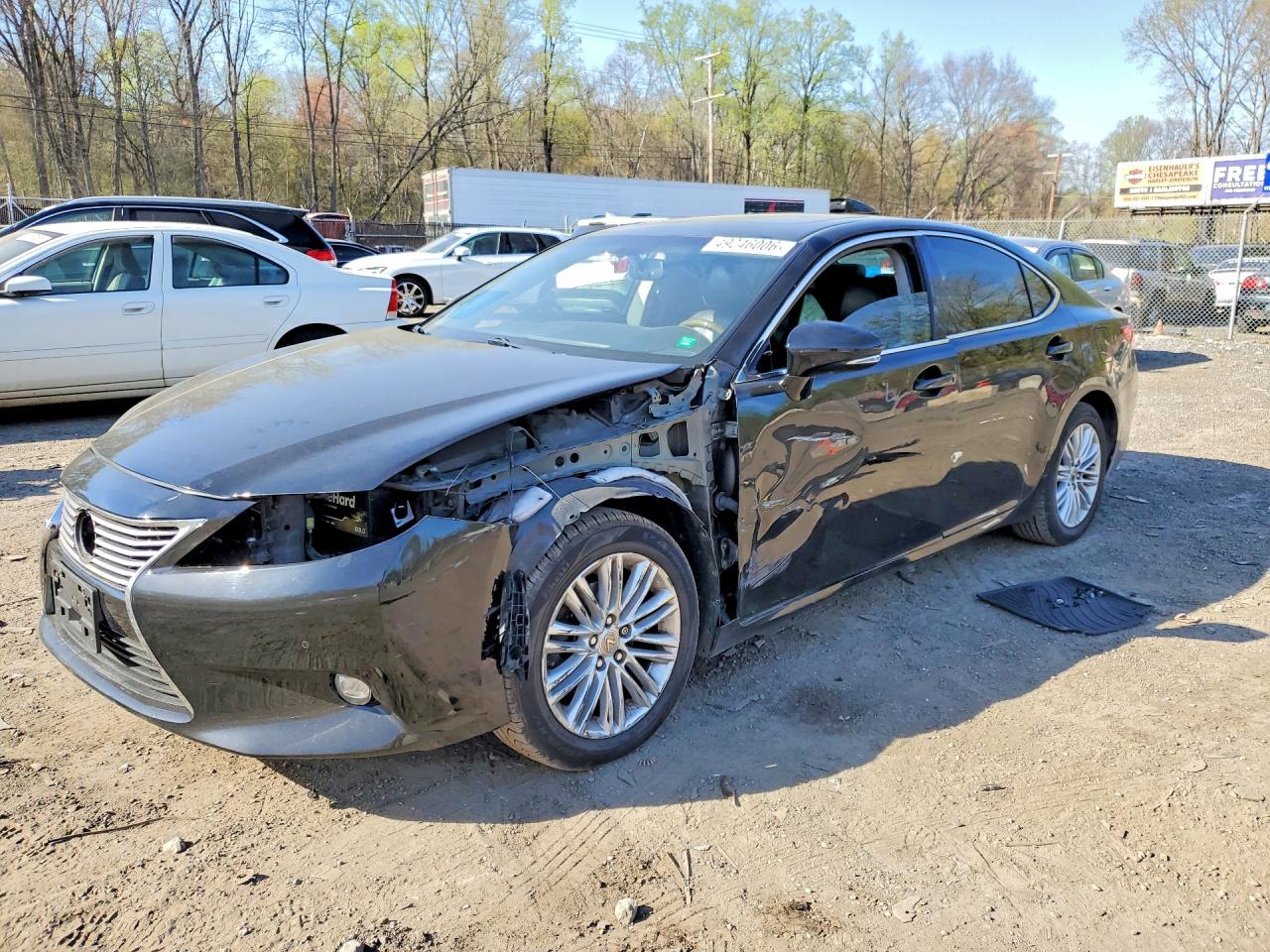 2015 Lexus Es 350 Base Black vin: JTHBK1GG9F2173166