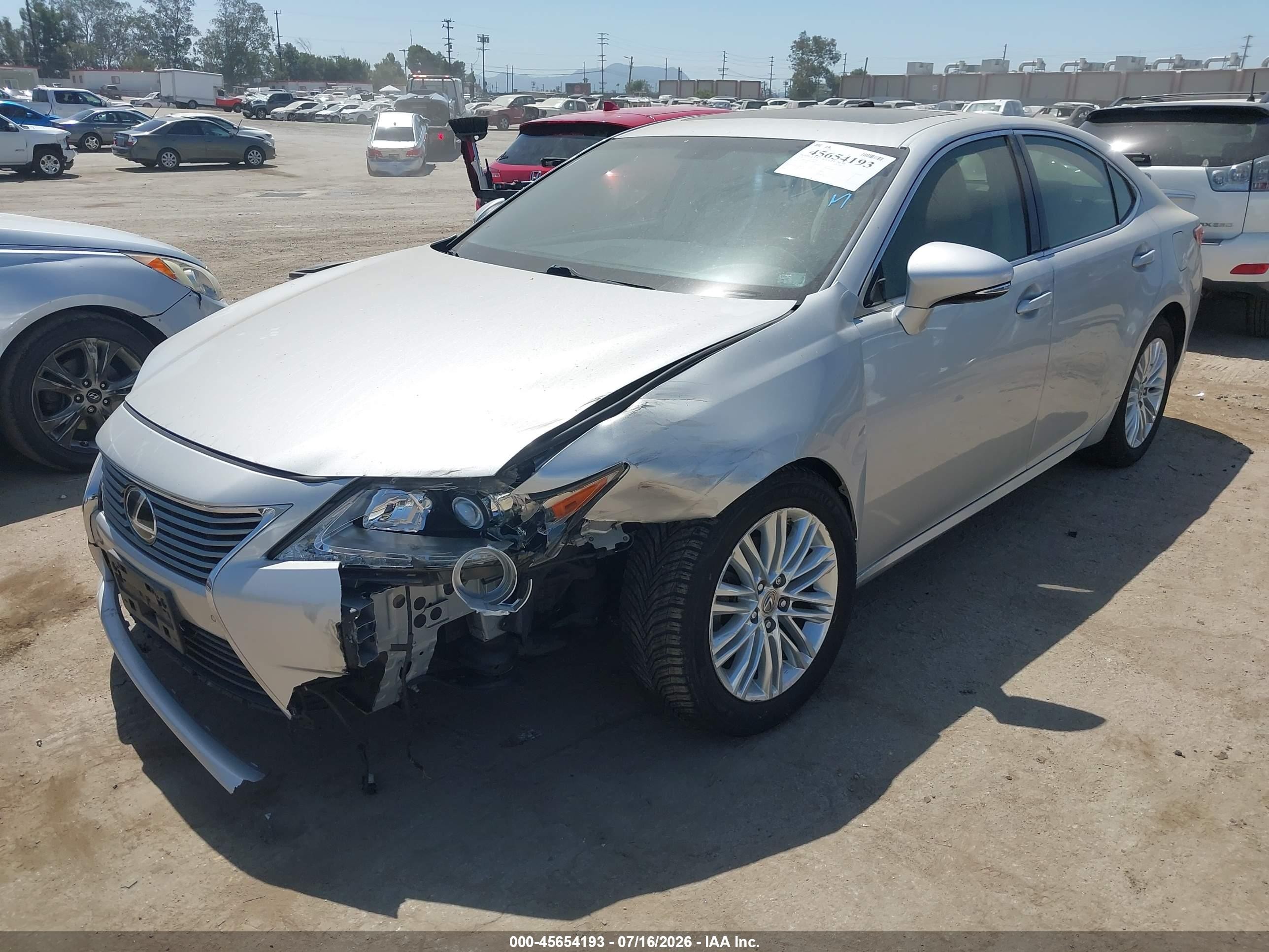 2015 Lexus Es 350 Gray vin: JTHBK1GG9F2181932