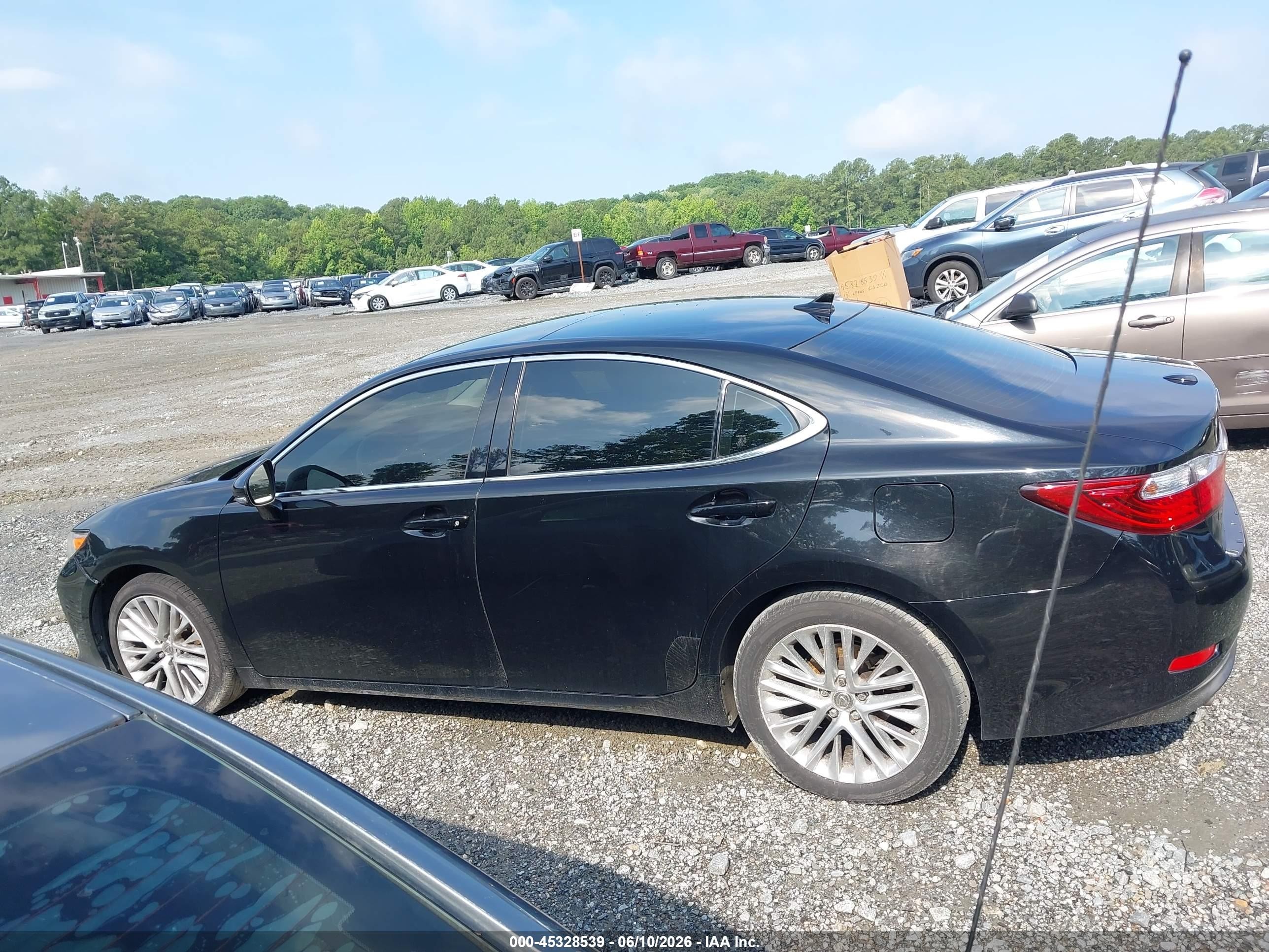 2015 Lexus Es 350   Black vin: JTHBK1GG9F2208160