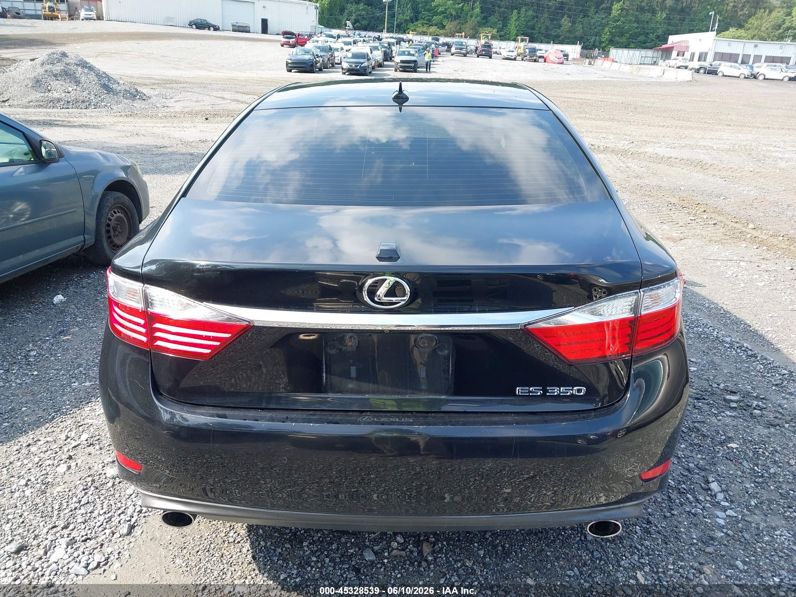 2015 Lexus Es 350   Black vin: JTHBK1GG9F2208160