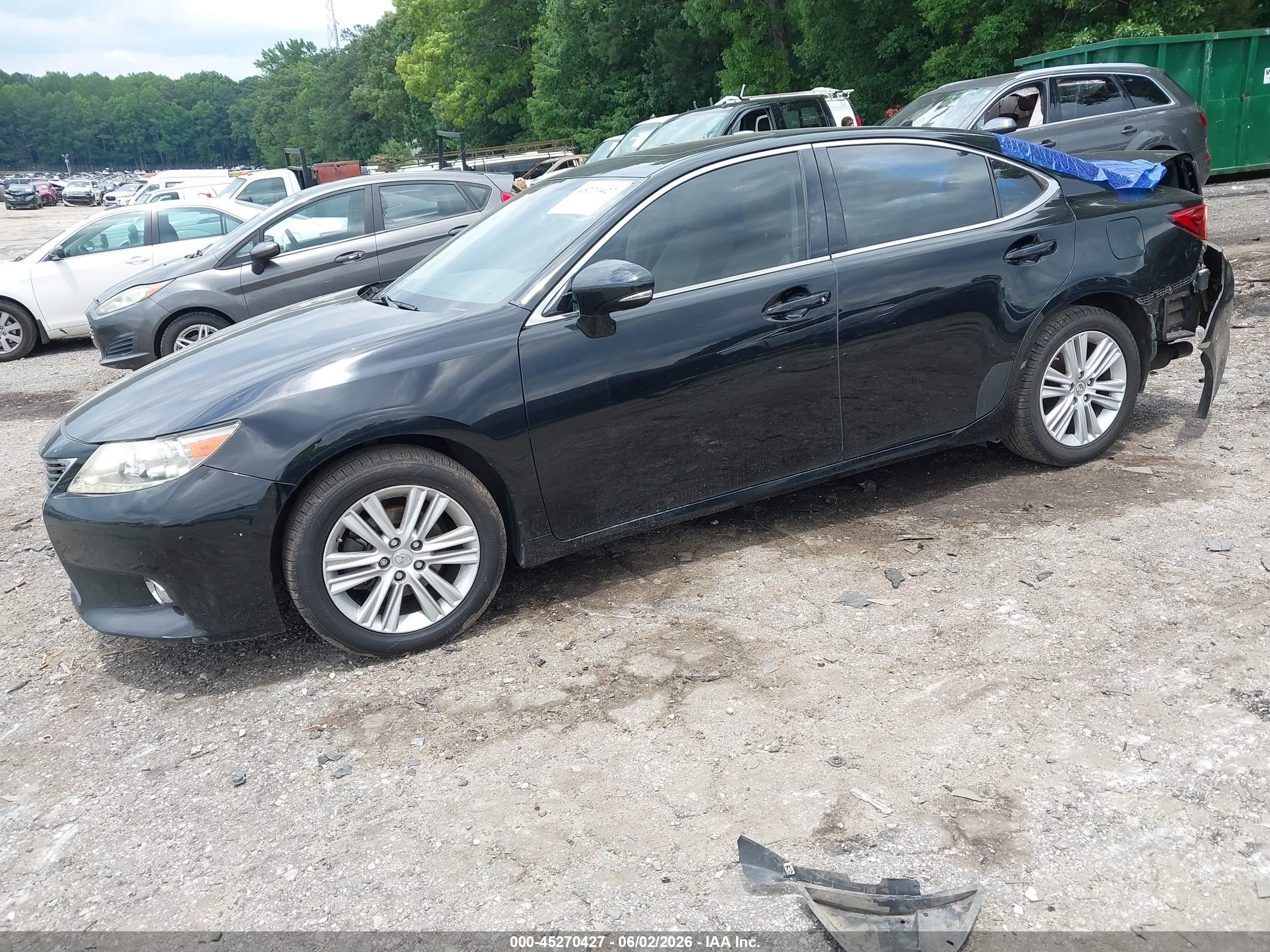 2013 Lexus Es 350 Black vin: JTHBK1GGXD2010037